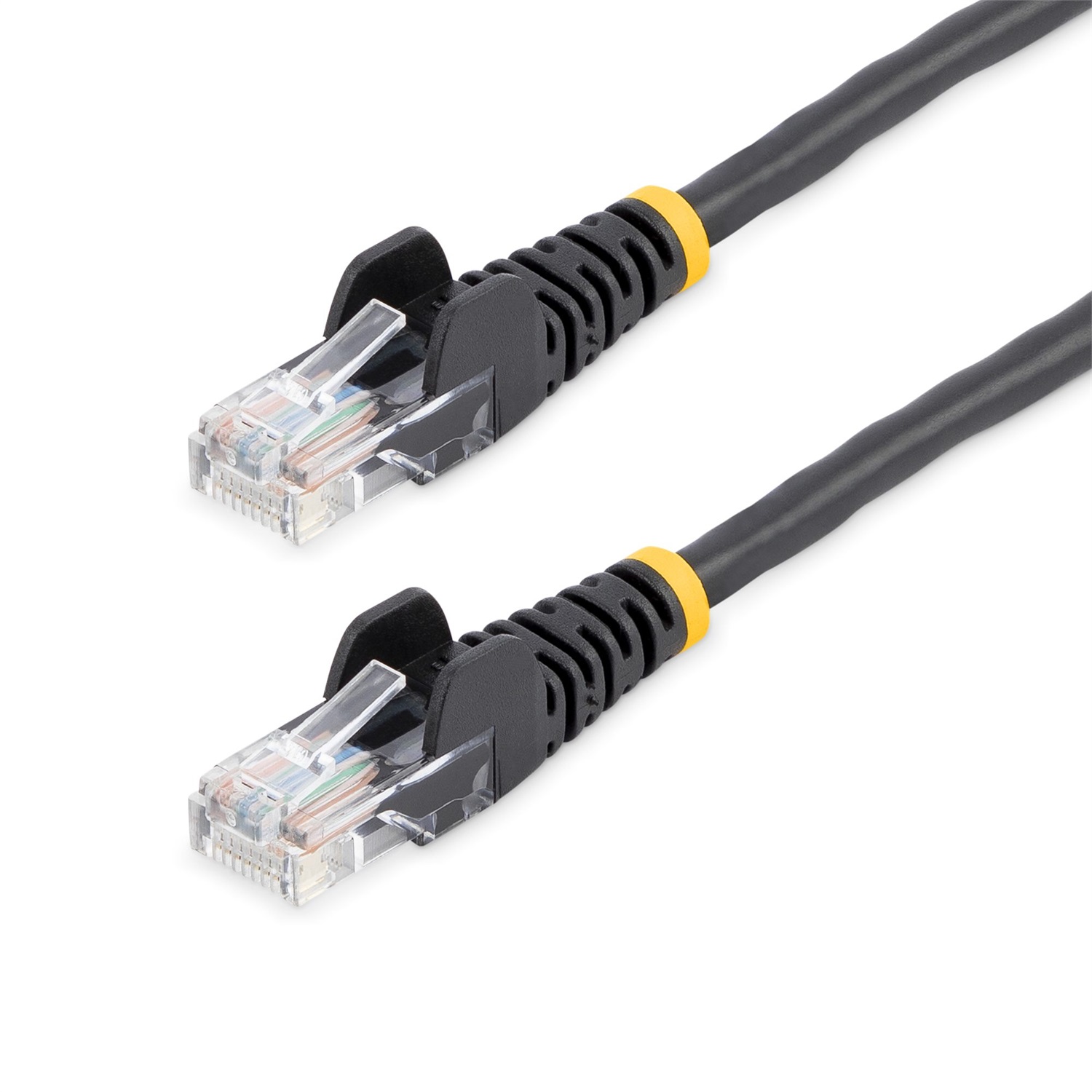 StarTech.com 45PAT5MBK Cavo di Rete Cat5e Ethernet 5 m RJ-45 U/UTP Nero Antigroviglio Patch Snagless