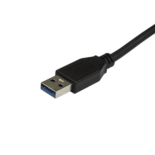 StarTech.com Cavo USB-A a USB-C da 0,5m - USB 3.1 (10 Gbps), Nero