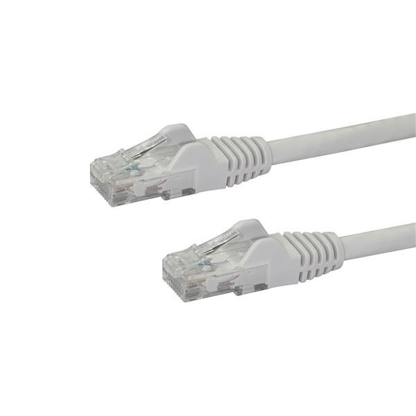 StarTech.com Cavo di Rete Bianco Cat6 UTP Ethernet Gigabit RJ45 Antigroviglio - 50cm, Filo di rame da 0,25 mm², Certificato ETL