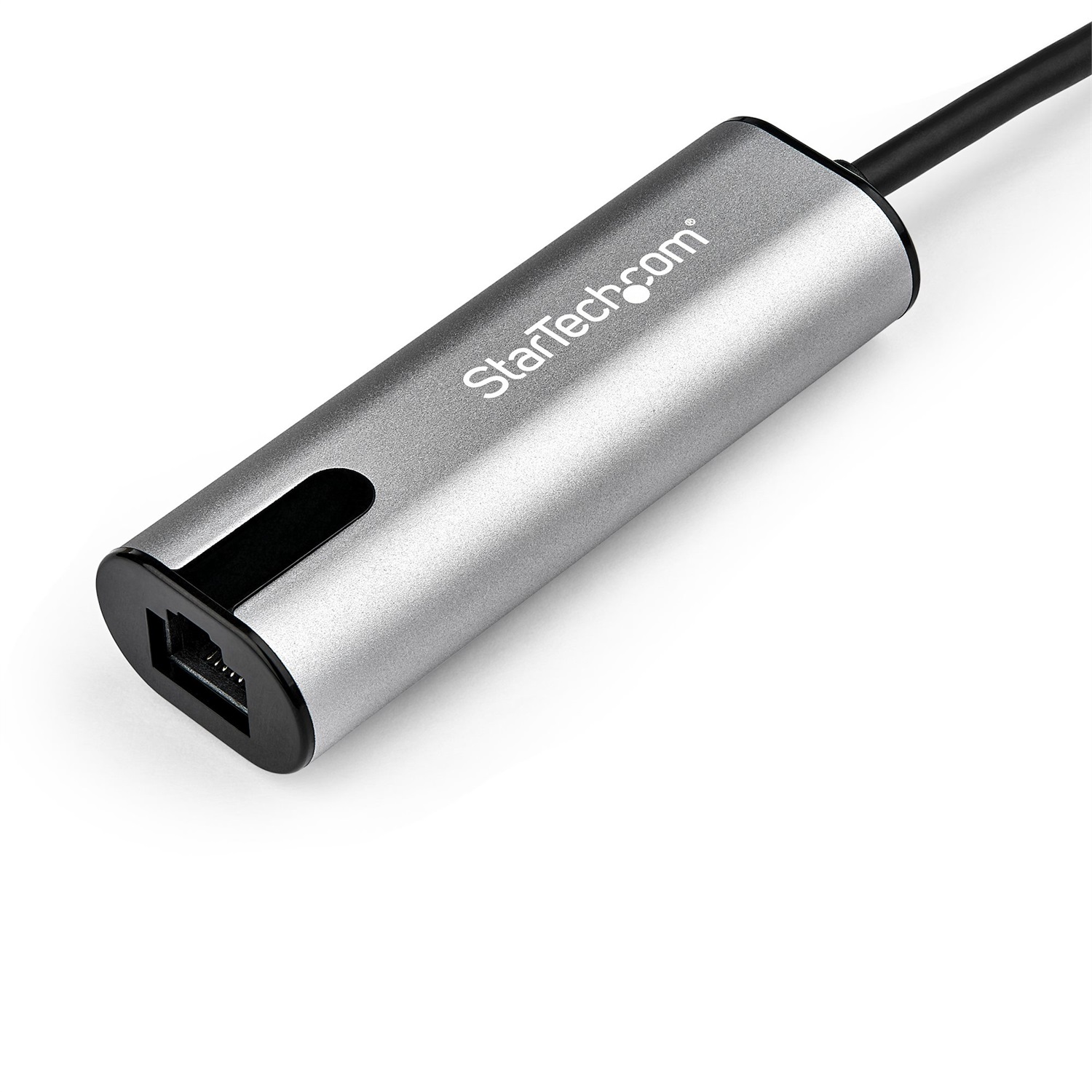 StarTech.com Adattatore Ethernet USB C - Adattatore di rete/NIC NBASE-T Multivelocità 2.5/1 GbE/100 Mbps - Convertitore USB Tipo-C a RJ45 - Compatibile TB3/MacBook Pro/Chromebook - Cablato, 5000 Mbit/s, Nero, Grigio