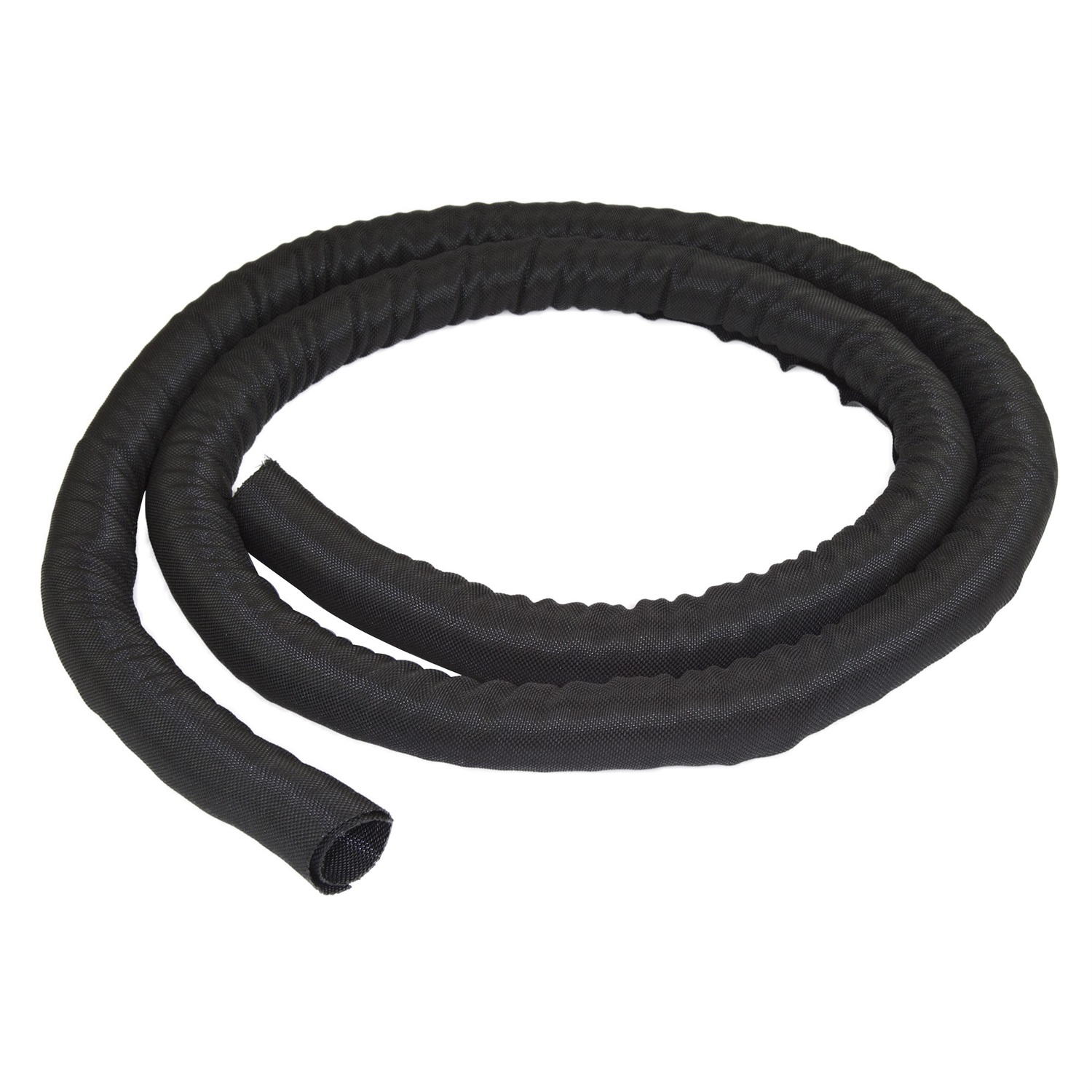 StarTech.com Guaina per Gestione Cavi da 2m in Nylon e Poliestere - Manicotto Espandibile per Organizzazione Cavi Nero