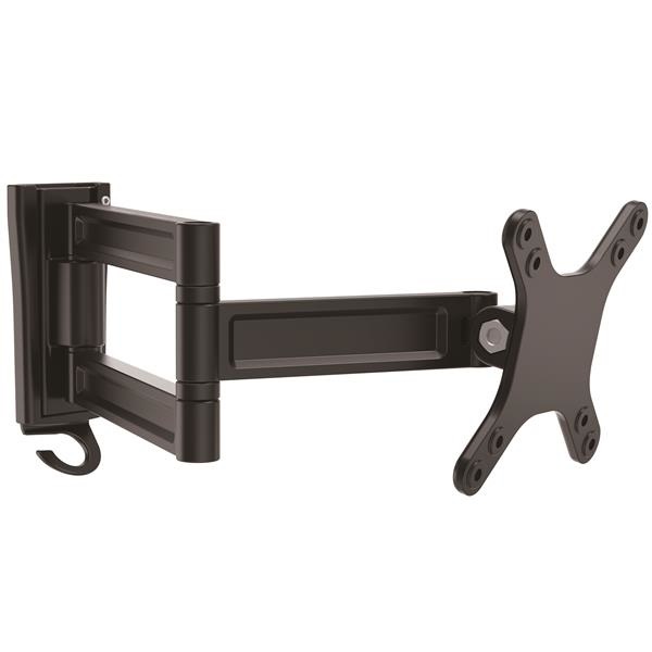 StarTech.com Braccio da Parete per Monitor a doppio Perno - Supporto Girevole VESA per Monitor/TV fino a 27'' (15kg) - Montaggio a Parete per Risparmiare Spazio