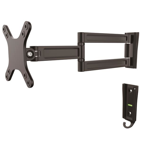 StarTech.com Braccio da Parete per Monitor a doppio Perno - Supporto Girevole VESA per Monitor/TV fino a 27'' (15kg) - Montaggio a Parete per Risparmiare Spazio