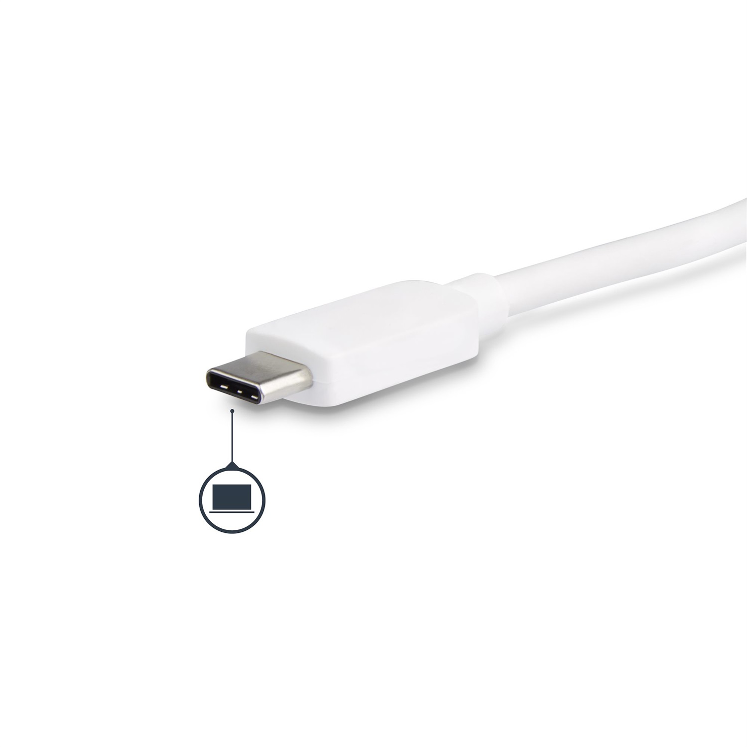 StarTech.com Adattatore Multiporta per Portatili USB-C - Power Delivery, DVI, GbE, USB 3.0 - Cablato, USB 3.2 Gen 1 Type-C, Bianco