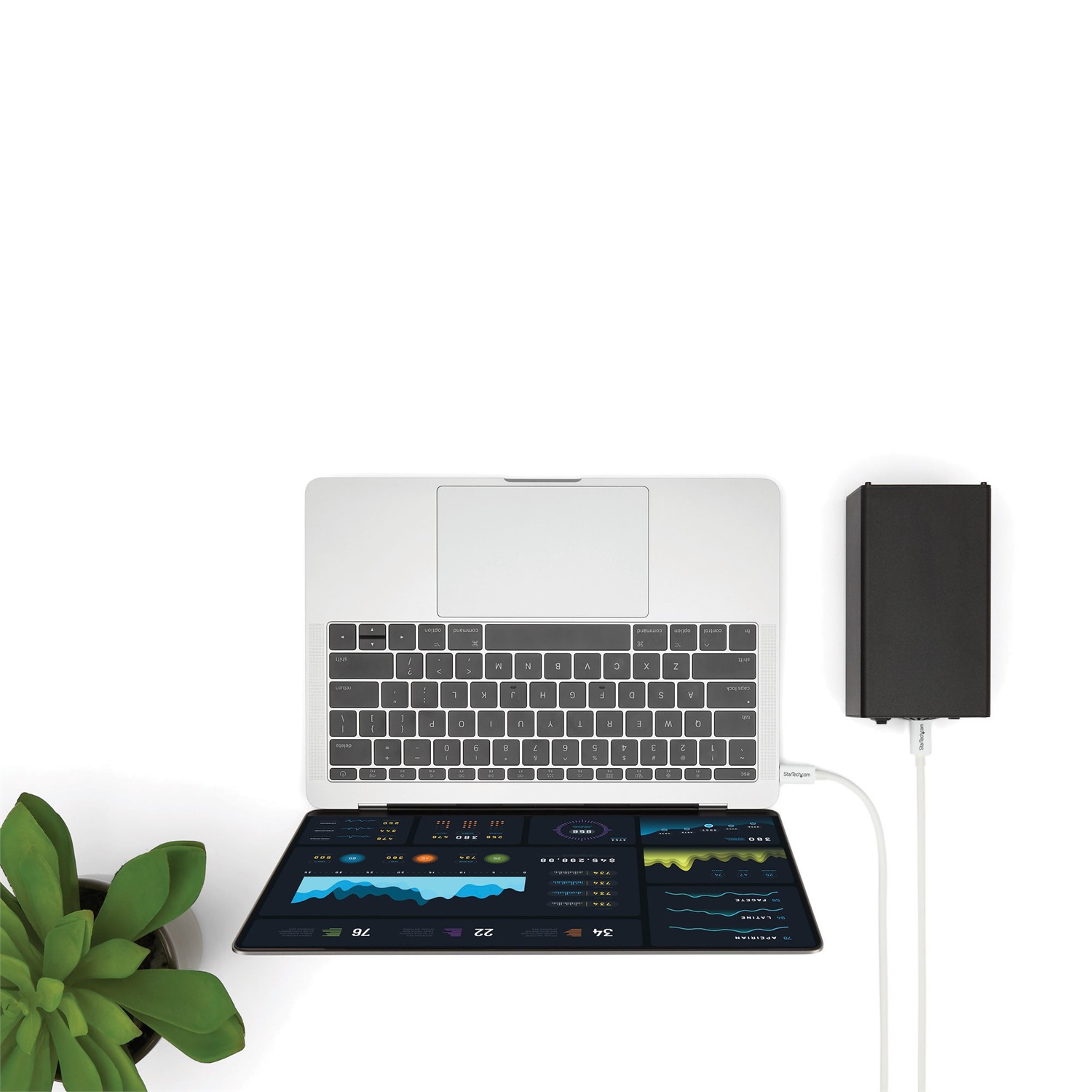 StarTech.com Cavo Thunderbolt 3 Passivo da 2m, 20Gbps, 100W PD, 4K, Certificato Thunderbolt, Compatibile con Thunderbolt 4/USB 3.2/DP Alt Mode/USB4, Maschio-Maschio, Bianco
