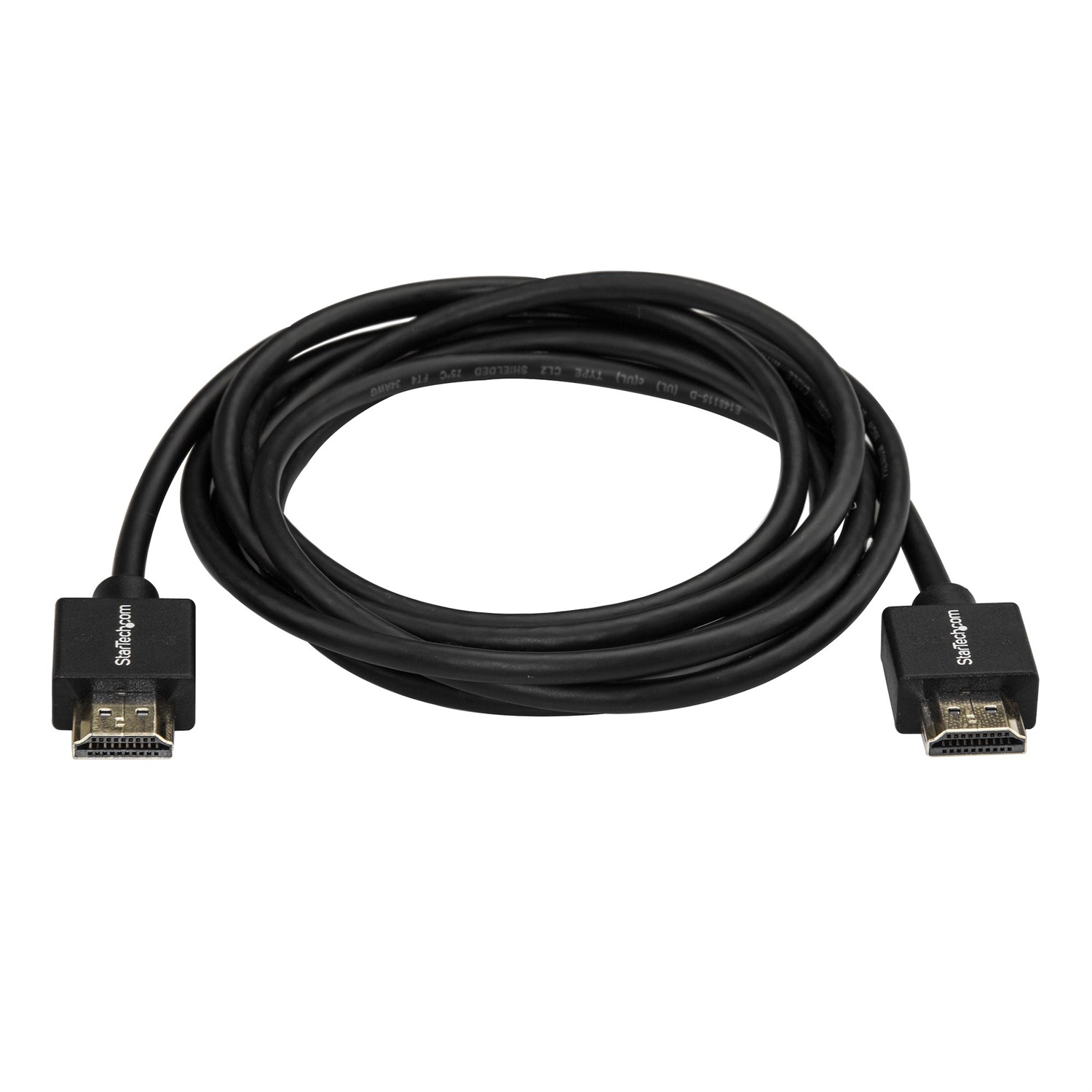 StarTech.com Cavo HDMI 2.0 Premium da 2m - Cavo HDMI High Speed 4K 60Hz con Ethernet, HDR10, Compatibilità 3D, Audio Return Channel (ARC), Connettori a Scatto