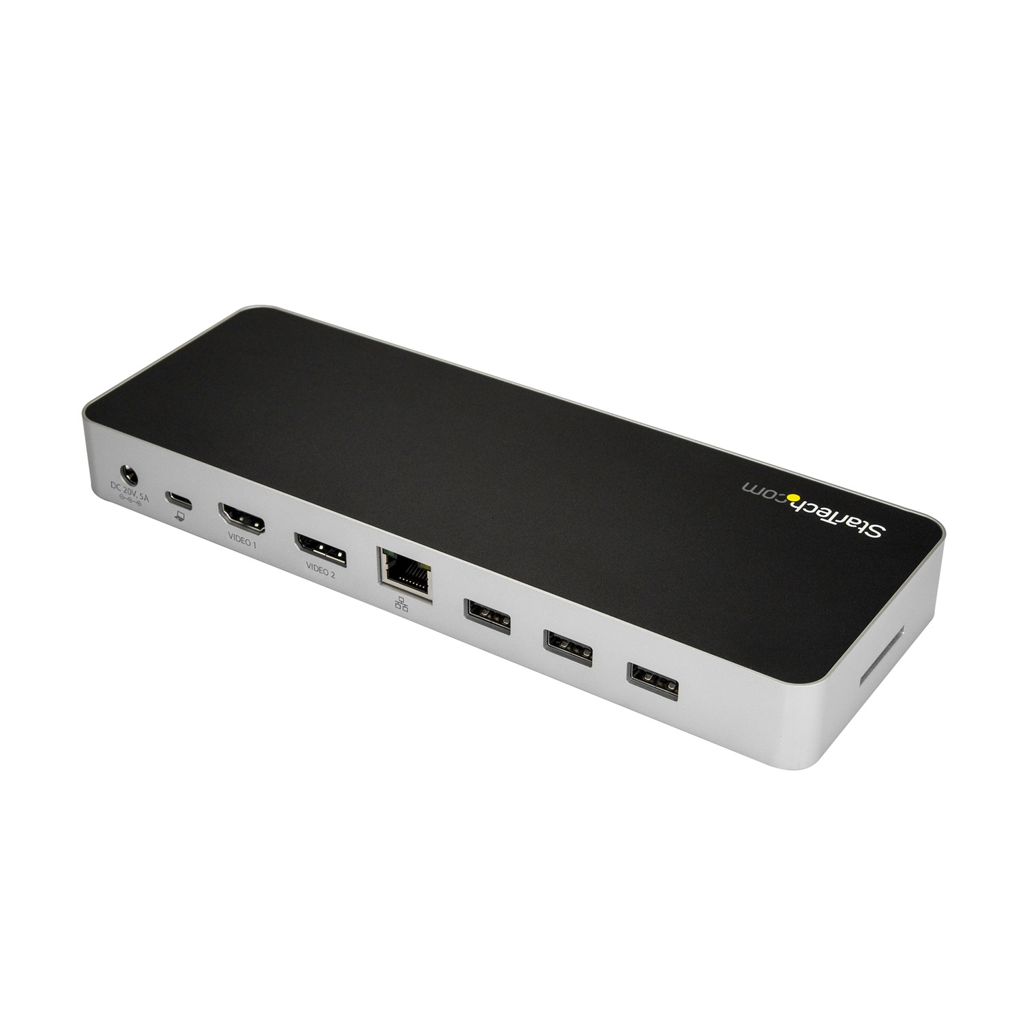 StarTech.com Docking Station USB-C per portatili - Doppia uscita Video Dual-4K (HDMI e DisplayPort) - USB Power Delivery 60W - Lettore Scheda Memoria SD