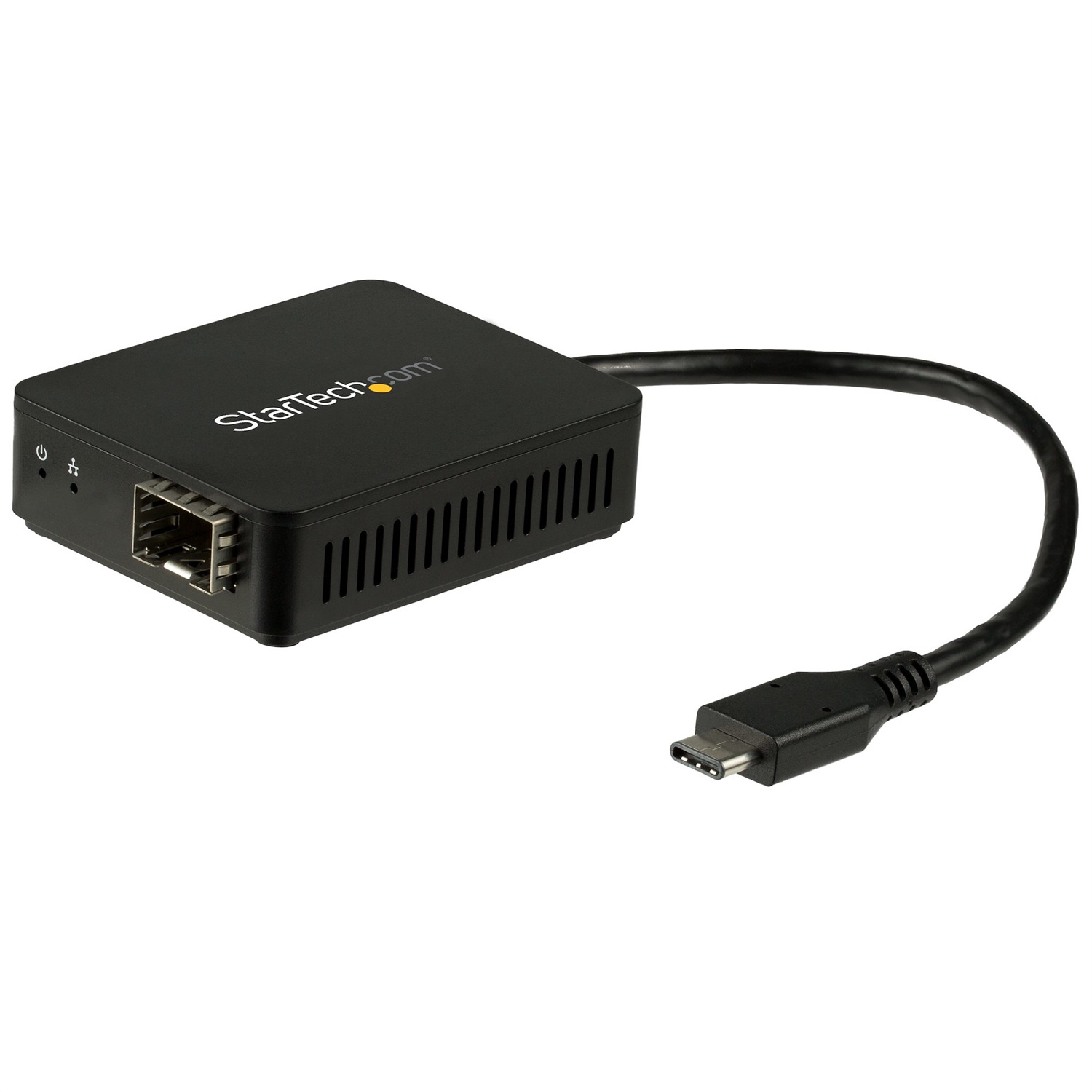 StarTech.com Adattatore di rete USB-C a Fibra Ottica - Convertitore SFP Aperto - 1000 Mbit/s, Cablato, USB Tipo-C, Nero