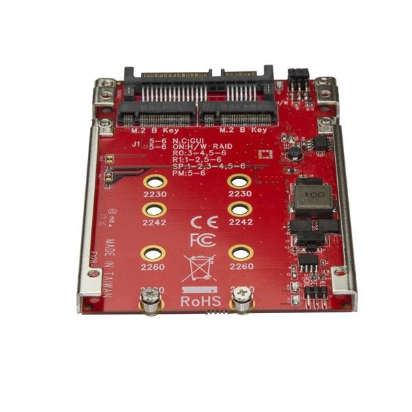 StarTech.com Adattatore per 2 Dischi SSD M.2 a SATA per alloggio da 2,5