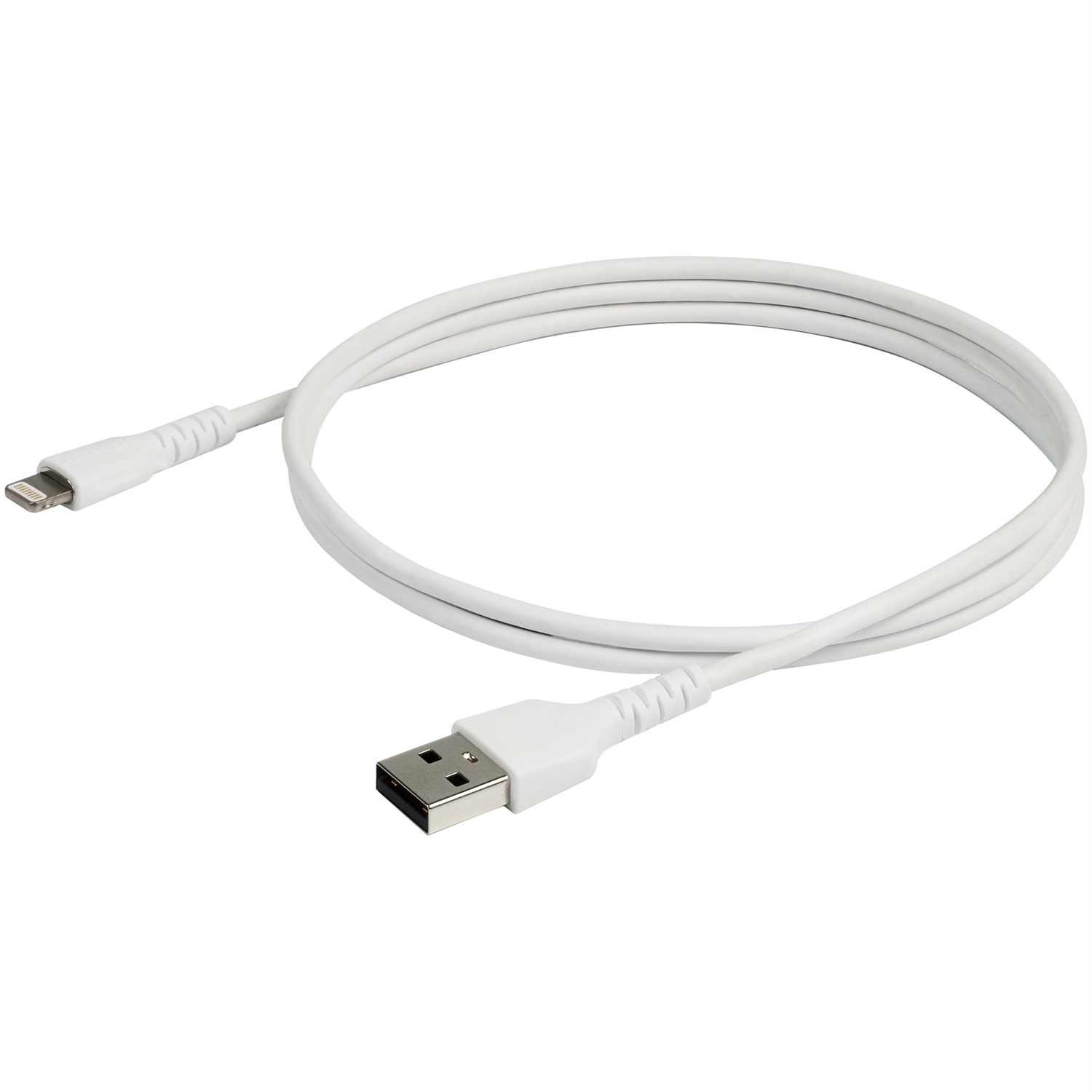 StarTech.com Cavo USB-A a Lightning da 1 m Bianco - Cavo Robusto in Fibra Aramidica di Kevlar, Certificato Apple MFi, Resistente e Durevole