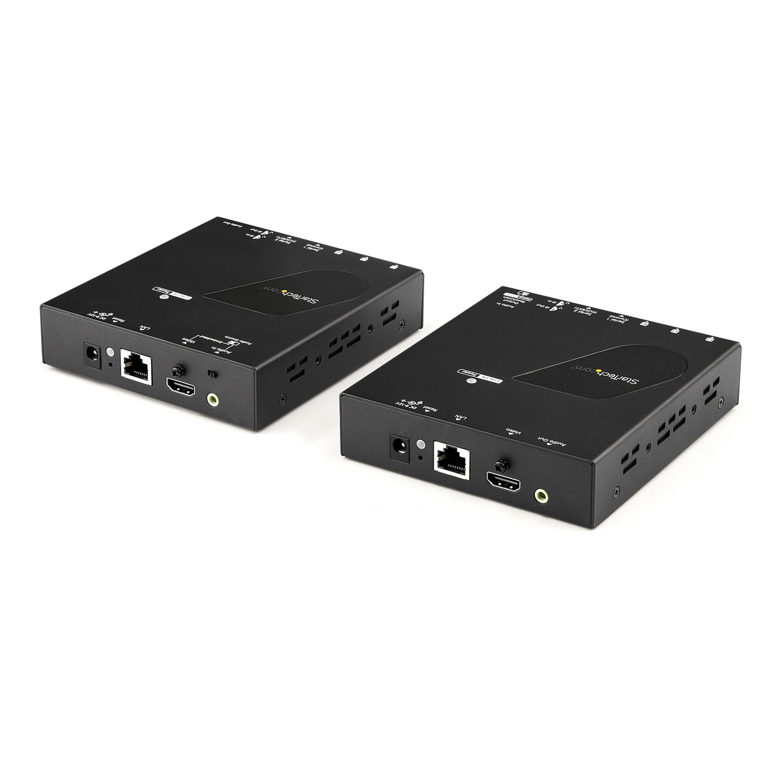 StarTech.com Kit Extender HDMI via IP - Trasmettitore e Ricevitore AV - 1080p, 1920 x 1080 Pixel, Supporto Cat5e/Cat6, Distanza fino a 100 m, Nero