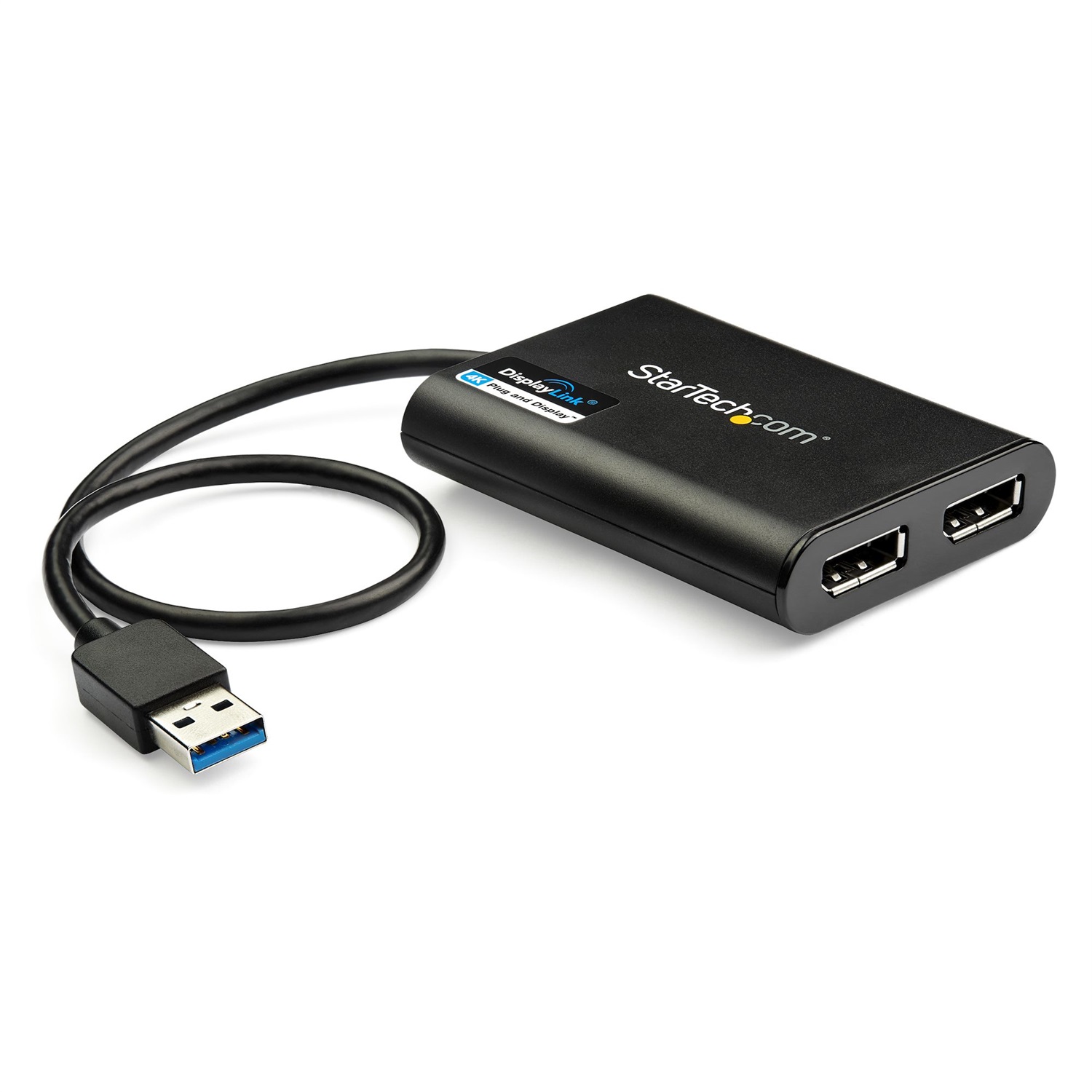 StarTech.com Adattatore USB a Due DisplayPort - 4K 60 Hz - USB 3.0 (5 Gbps) - Compatibile con Mac & PC - Modello USB32DP24K60