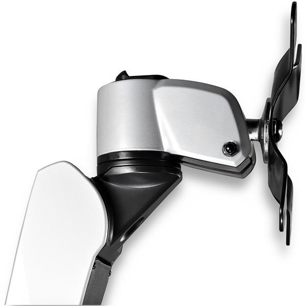 StarTech.com Postazione di lavoro con montaggio a parete - Scrivania articolata con braccio ergonomico per monitor regolabile in altezza, vassoio imbottito per tastiera, Display VESA da 34