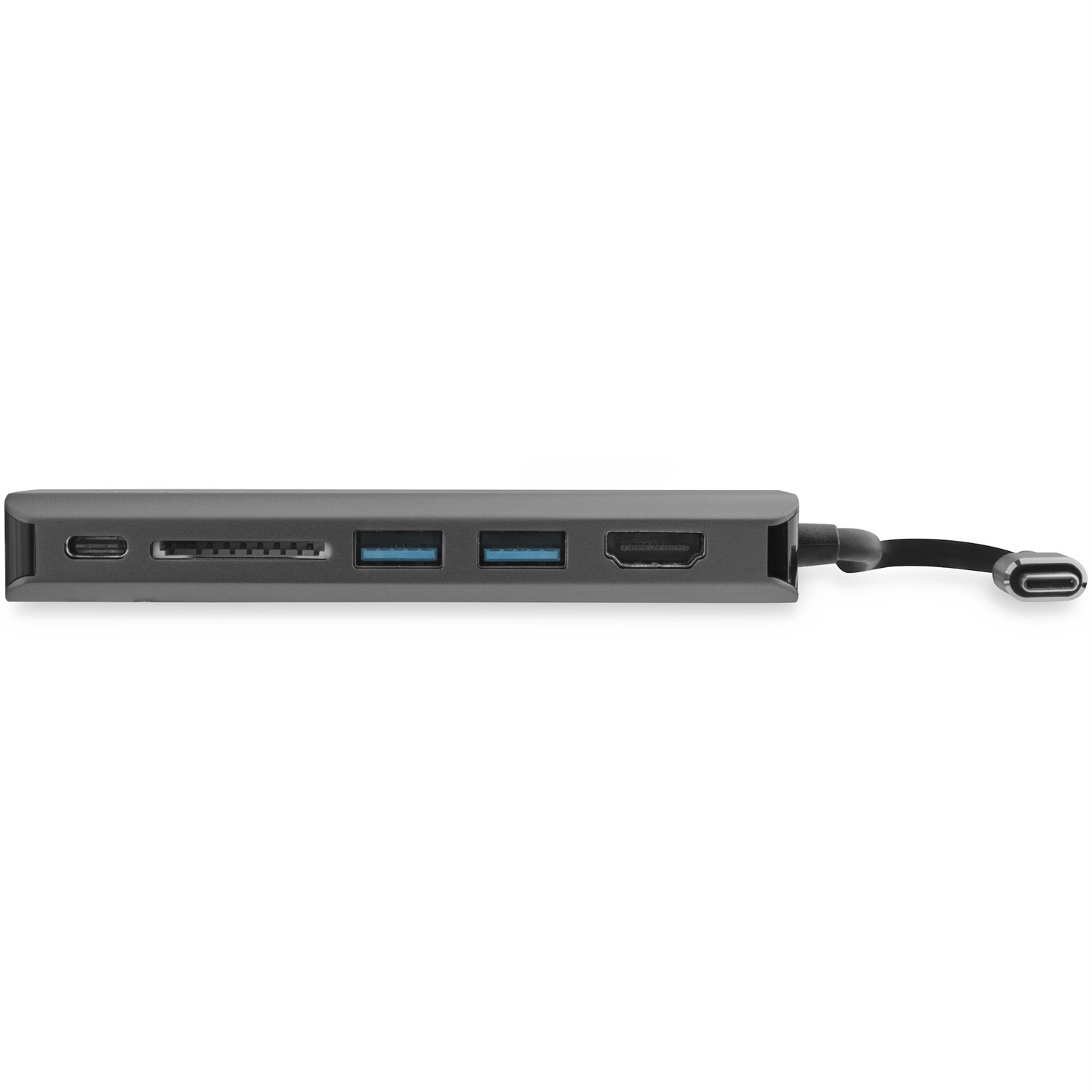 StarTech.com Adattatore Multiporta USB-C - Dock da Viaggio con HDMI 4K, 3x USB 3.0, Lettore SD/SDHC, Ethernet GbE, Pass-through PD 3.0 da 60W - Compatibile con Thunderbolt 3