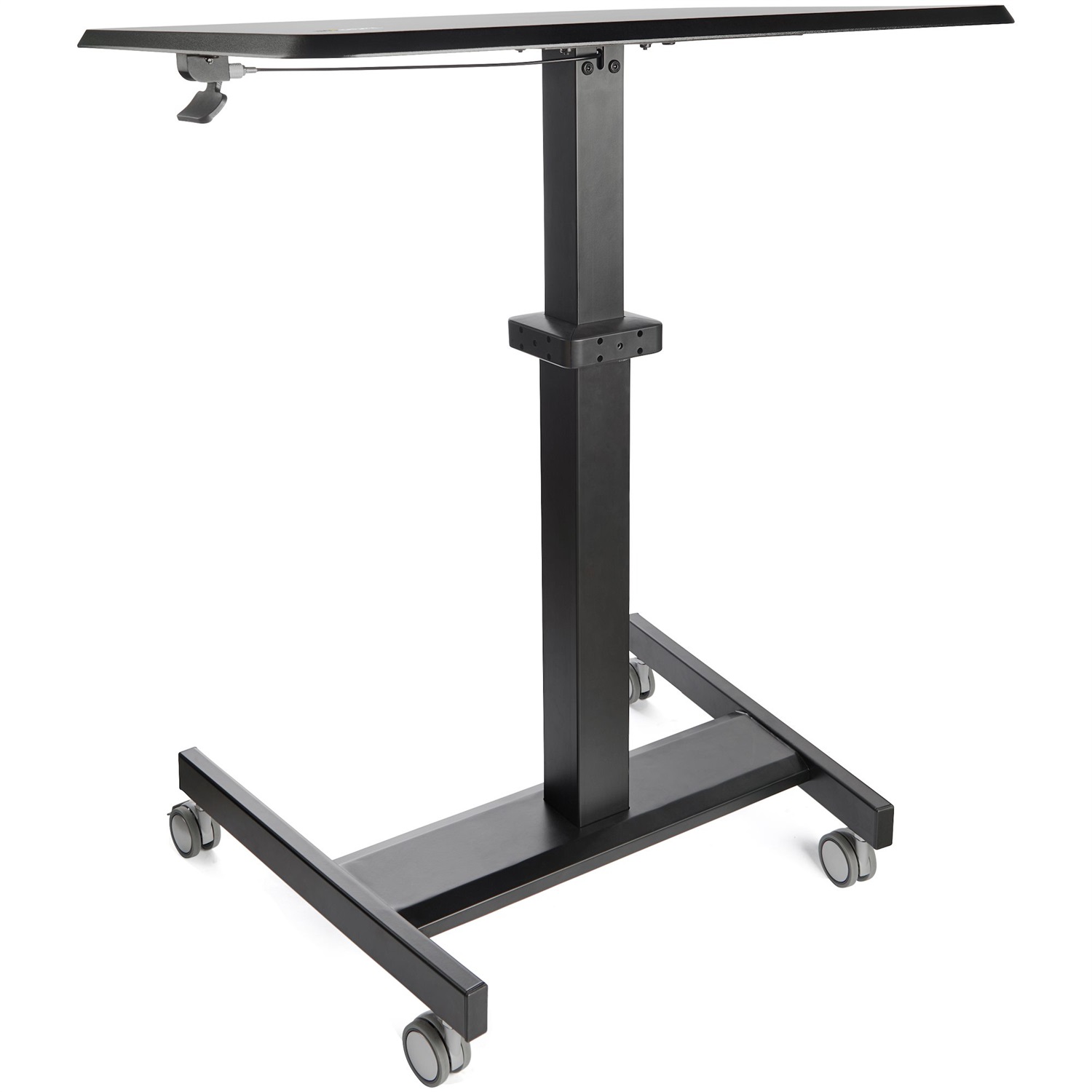 StarTech.com Scrivania Sit-Stand STSCART2 Ergonomica Mobile Regolabile in Altezza - Postazione di Lavoro con Ruote Bloccanti per Lavorare in Piedi o Seduti