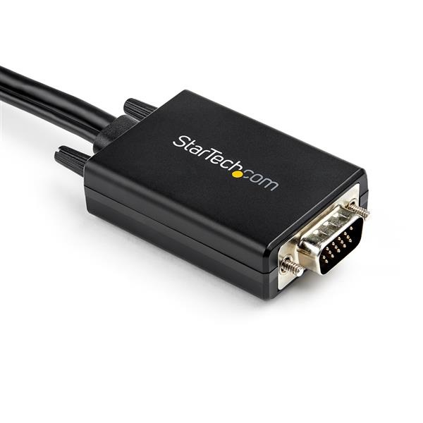StarTech.com Cavo Adattatore Convertitore Attivo da VGA a HDMI 2 m - Alimentazione USB, 1080p, Supporto Audio