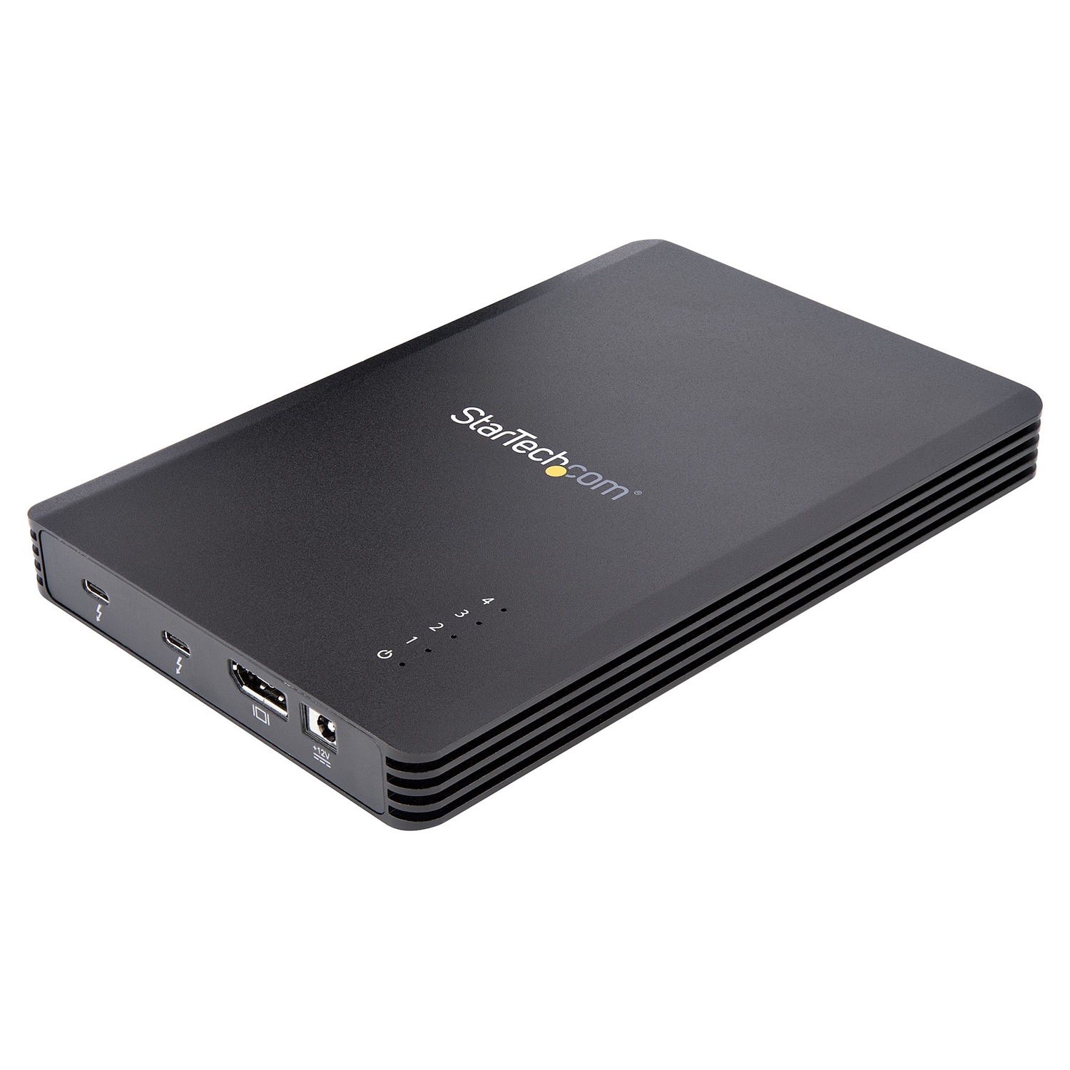StarTech.com M2E4BTB3 Box Esterno Thunderbolt 3 per 4 SSD M.2 NVMe, 40Gbps, Alimentatore da 72W, Nero