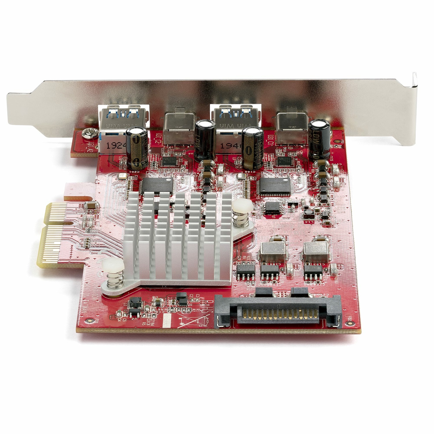 StarTech.com Scheda PCI Express USB a 4 porte - Scheda di espansione PCIe USB 10Gbps con 2 controller, 2 porte USB-C e 2 porte USB-A (USB 3.2 Gen 2) - Profilo completo