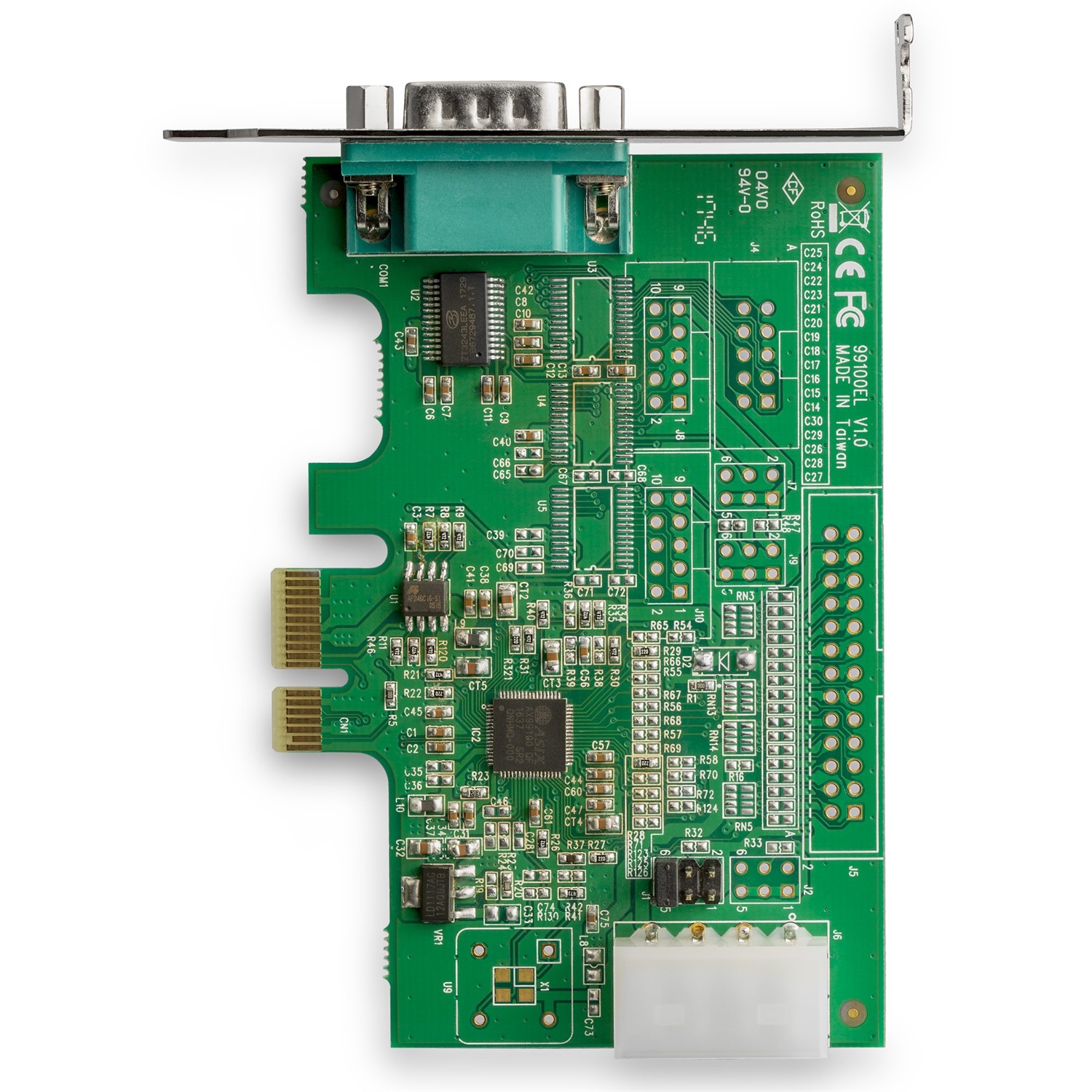 StarTech.com Scheda Adattatore Seriale PCI Express RS232 a 4 Porte PEX4S953 - Scheda Controller Host Seriali con UART 16950 - Compatibile con Windows e Linux