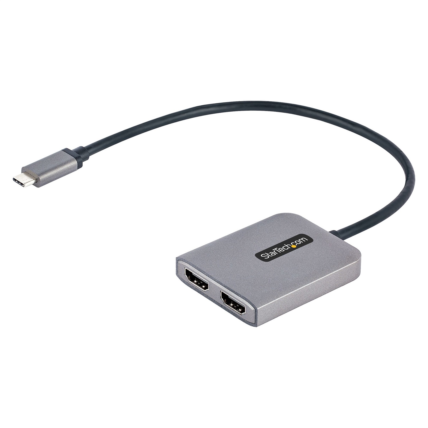 StarTech.com Adattatore USB-C HDMI - Hub USB C MST a Doppio HDMI 4K 60Hz - Convertitore USB Type-C a Multi Monitor HDMI con Cavo da 30 cm - Splitter HDMI Multi-Stream Transport, HDR