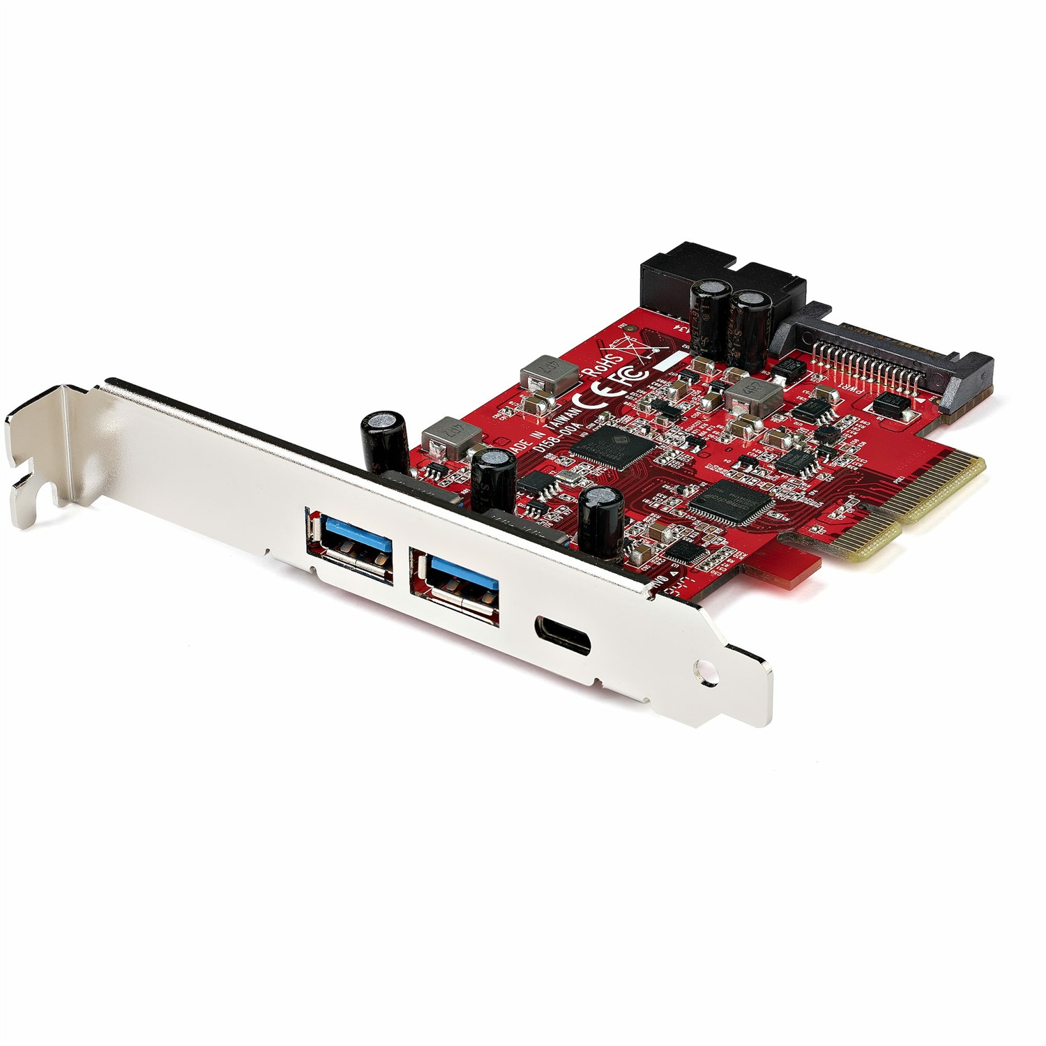 StarTech.com Scheda PCIe a 5 porte USB - USB 3.1 Gen 2 10Gbps con 1x USB-C, 2x USB-A e 1x IDC (espansione interna per header USB 5Gbps)