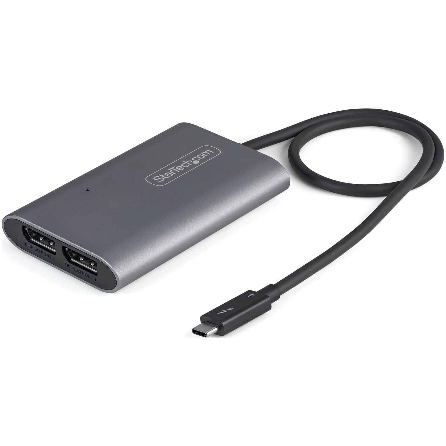StarTech.com Adattatore Thunderbolt 3 a Doppio Monitor DisplayPort DP 1.4 - Fino a 8K/5K o Doppio 4K 60Hz - Cavo da 46 cm - Compatibile con Mac/Windows