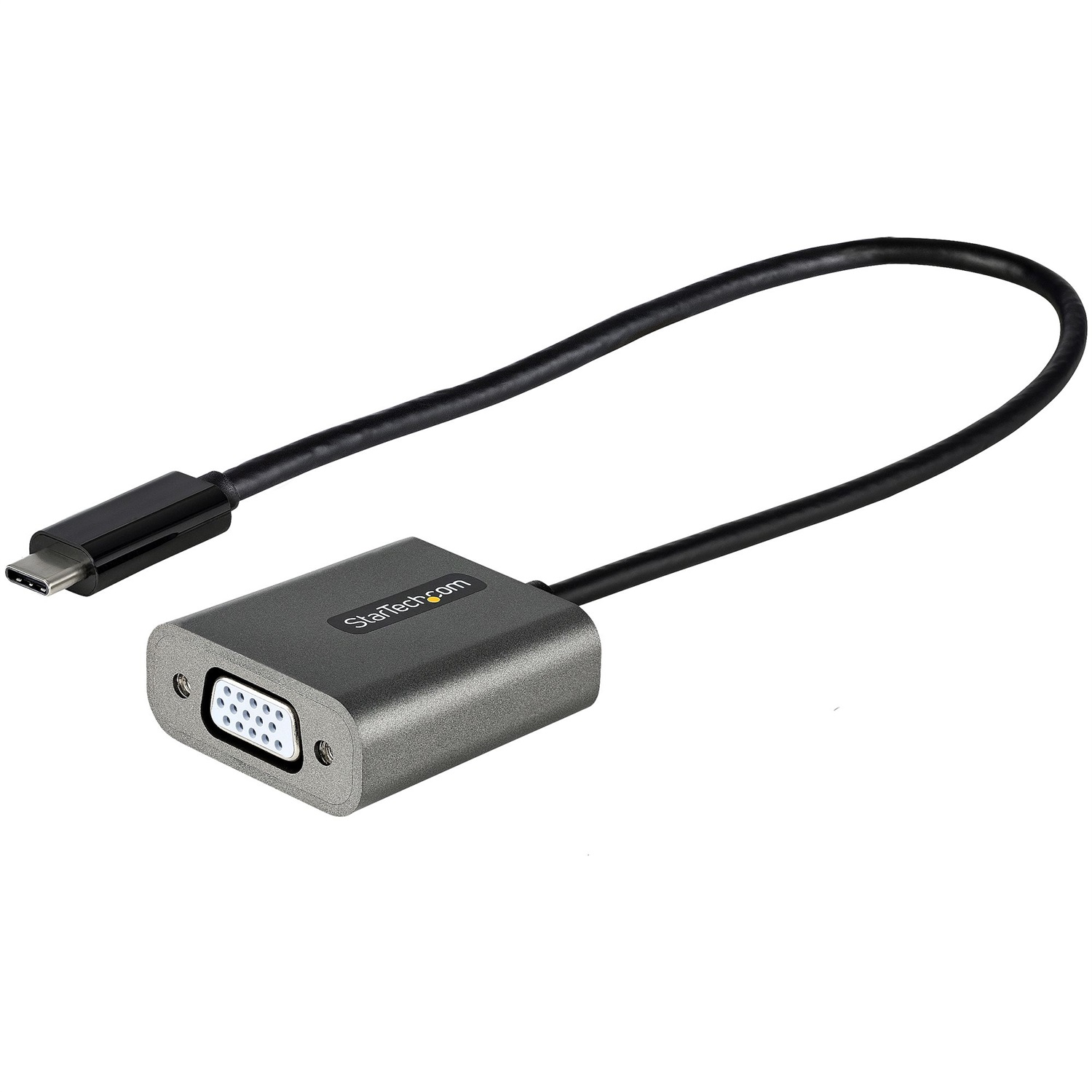 StarTech.com Adattatore USB C VGA - Dongle da USB Type-C a VGA 1080p - Convertitore video DP Alt - Compatibile con Thunderbolt 3 - Cavo lungo 30 cm - Uscita VGA (D-Sub), Risoluzione 1920 x 1200 Pixel