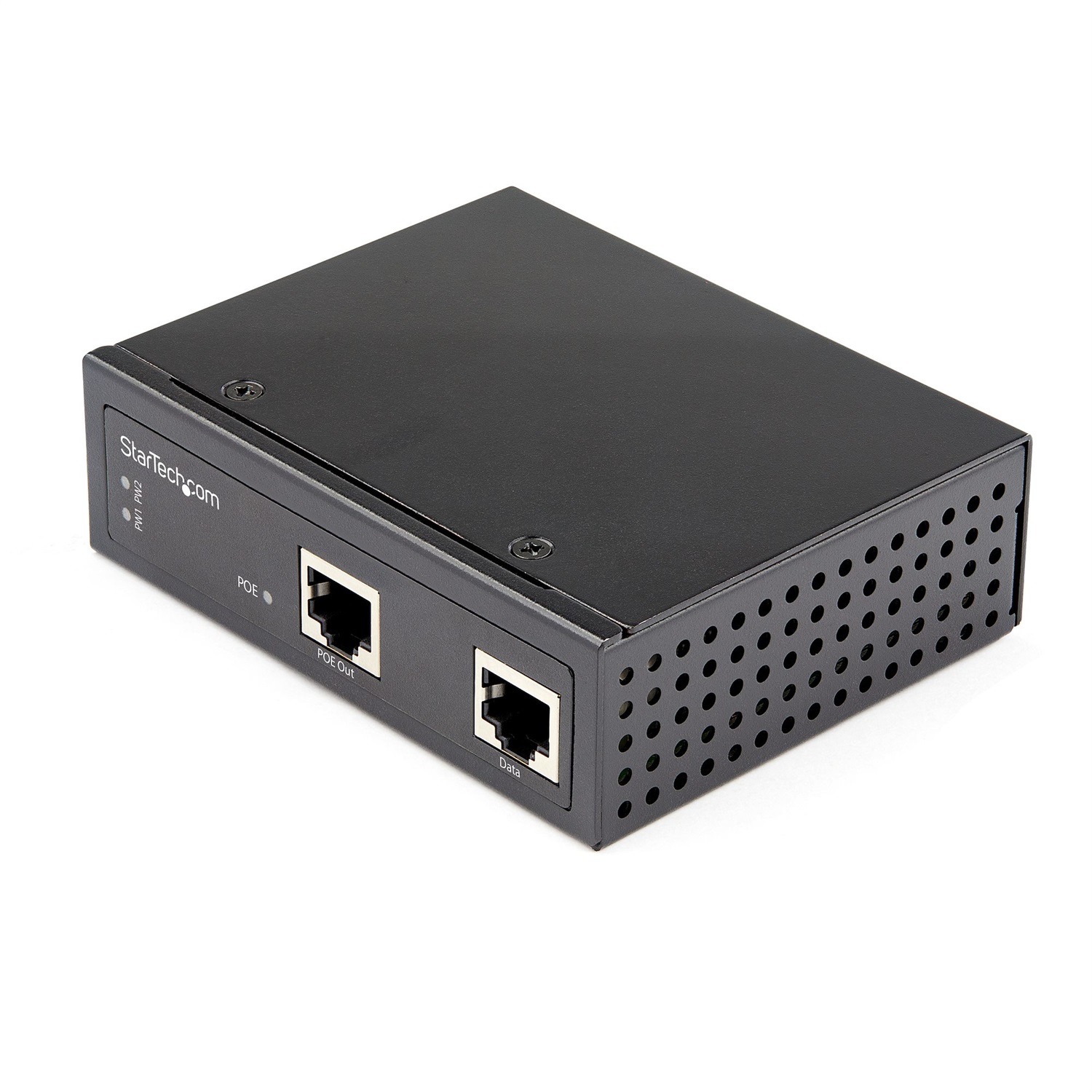 StarTech.com PoE Injector Gigabit Industriale - Alta Velocità/Alta Potenza 90W - 802.3bt PoE 48V-56VDC - Iniettore PoE Montabile su Guida DIN - Adattatore Power Over Ethernet -40C a 75C