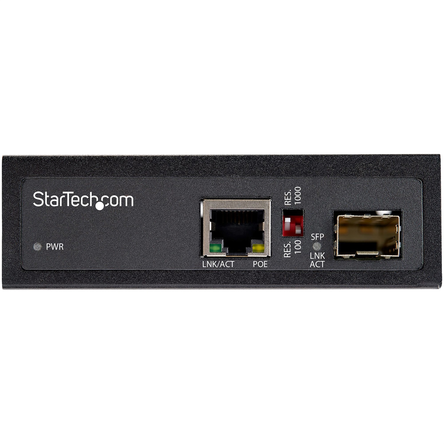 StarTech.com Media Converter Fibra a Ethernet 60W PoE - Convertitore Gigabit SFP a RJ45 per Uso Industriale - IP-30, -40 to 75°C, 1000 Mbit/s