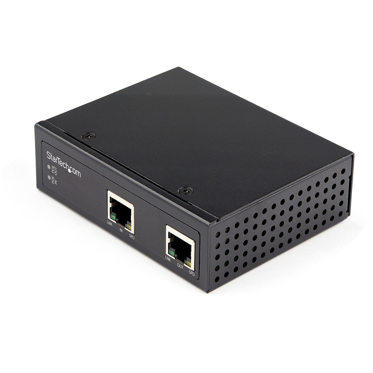 StarTech.com Gigabit PoE Extender Industriale 60W - 802.3 bt PoE /PoE - Ripetitore PoE fino a 100m - IP-30 - Temperatura operativa da -40°C a 75°C