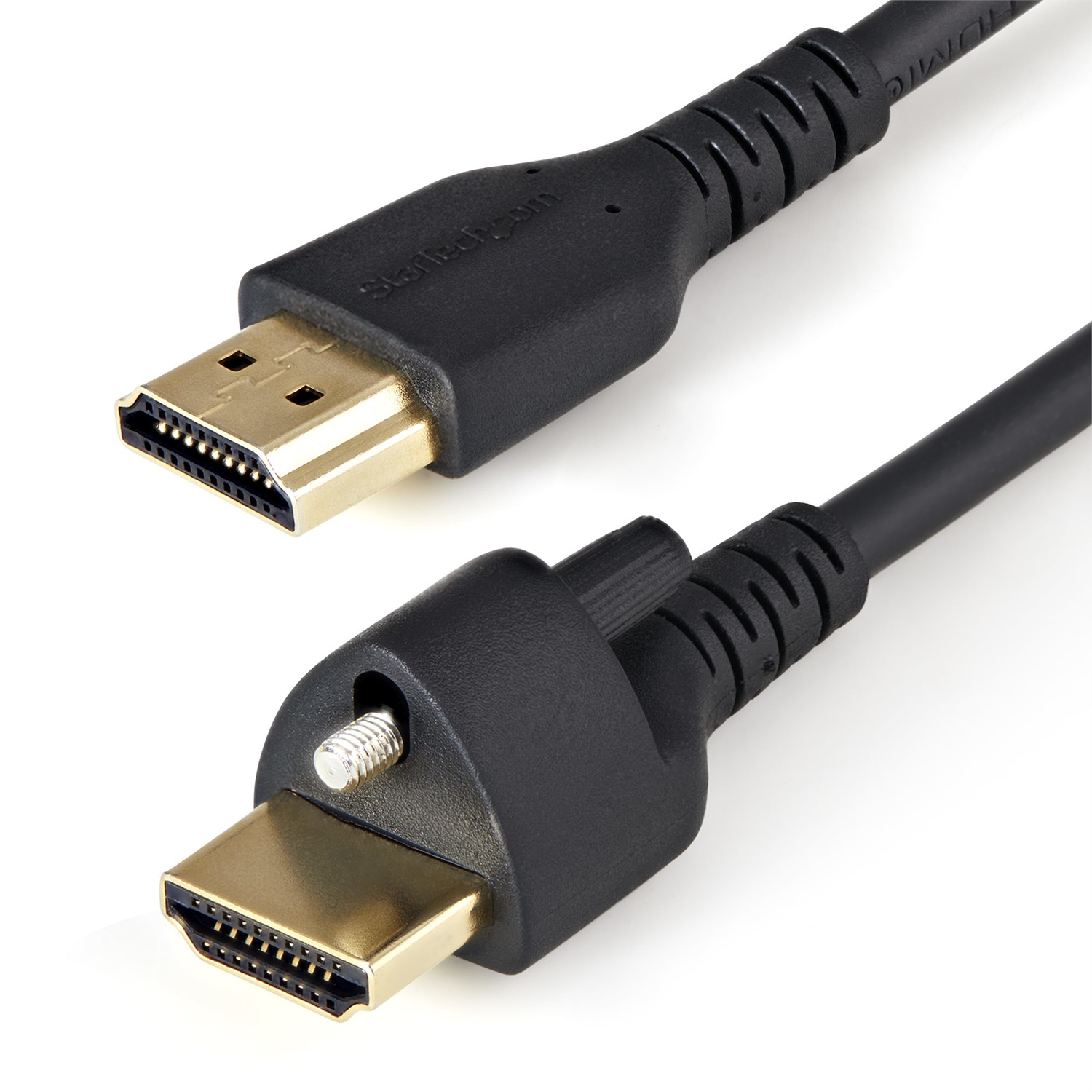 StarTech.com Cavo HDMI 2.0 da 2 m con Vite di Bloccaggio - 4K60Hz HDR, HDMI tipo A, Ethernet ad Alta Velocità, Nero