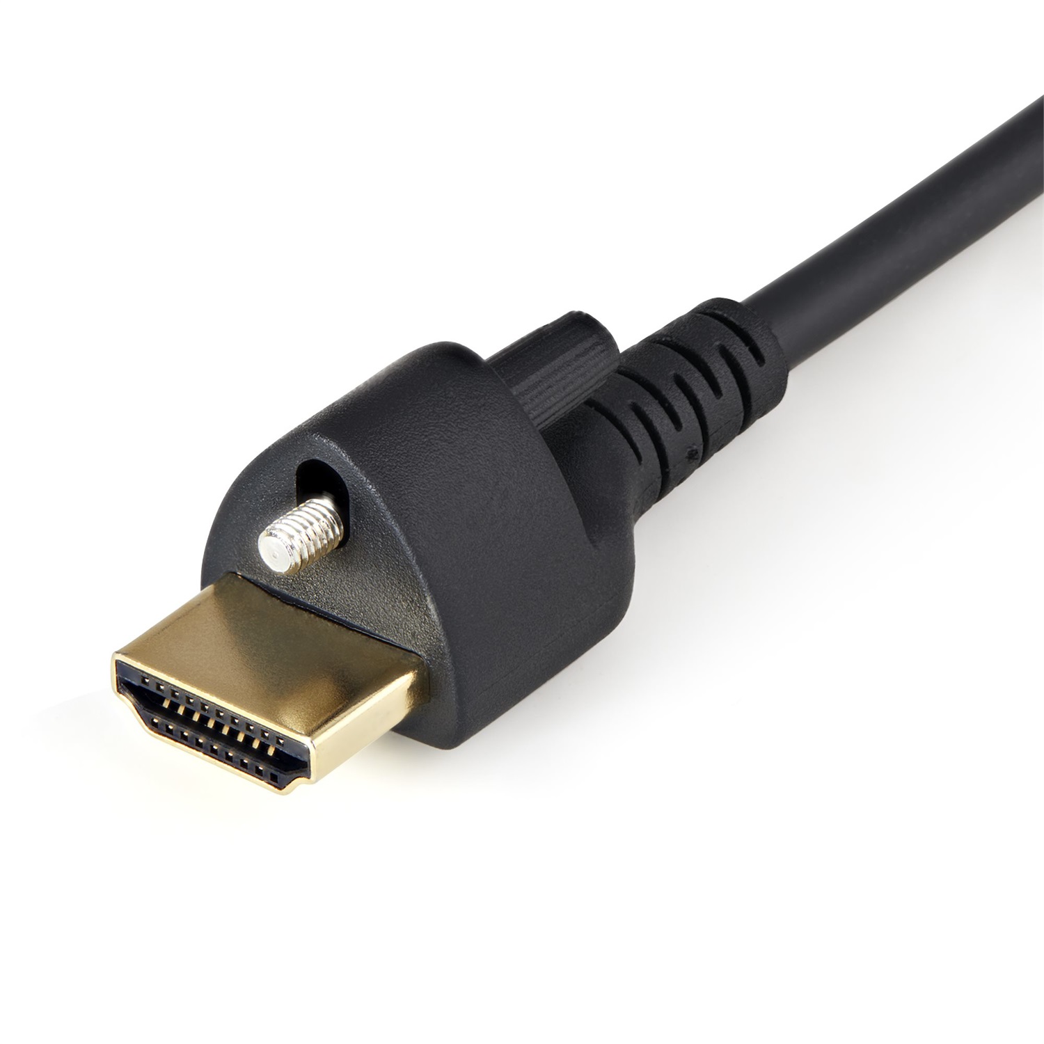 StarTech.com Cavo HDMI 2.0 da 2 m con Vite di Bloccaggio - 4K60Hz HDR, HDMI tipo A, Ethernet ad Alta Velocità, Nero