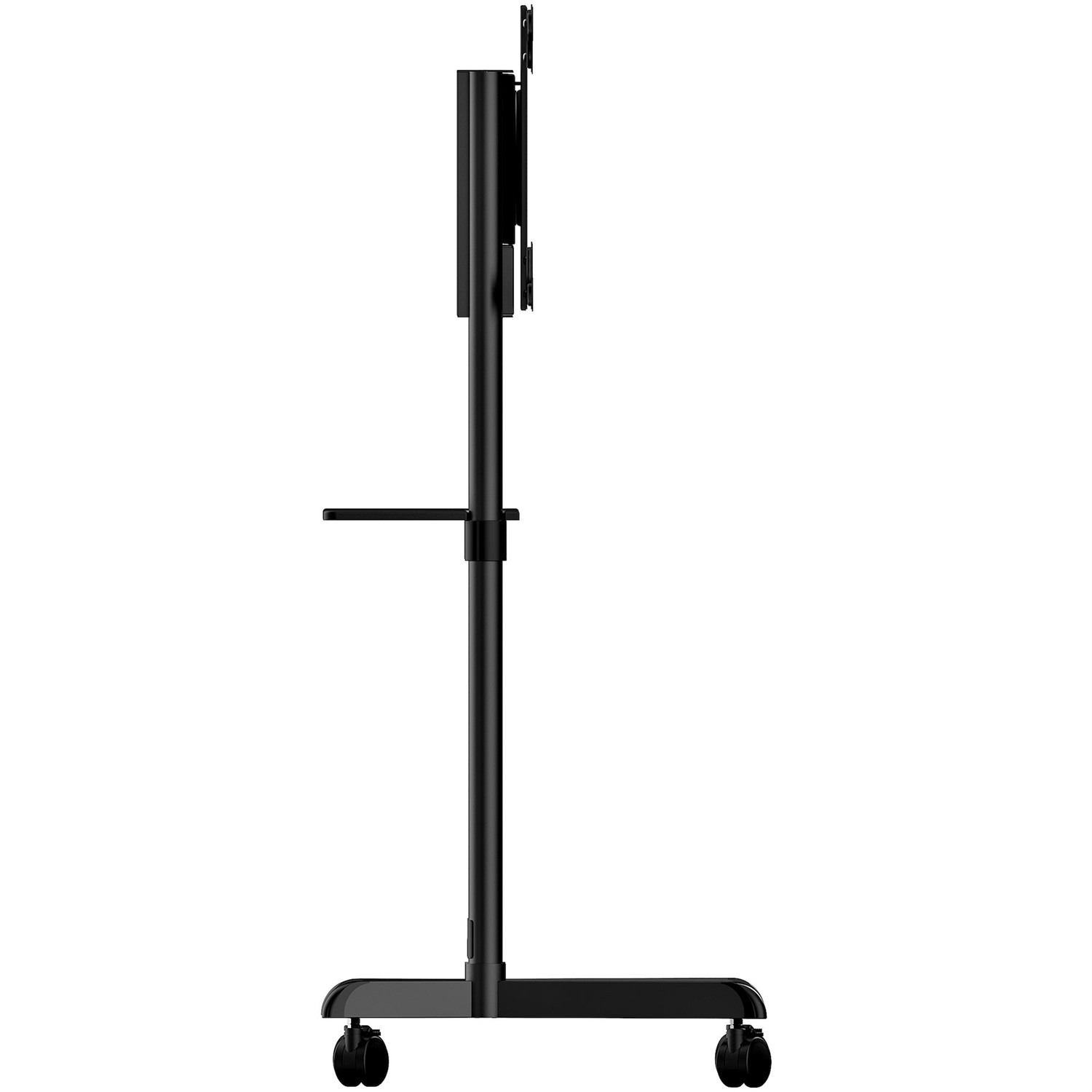 StarTech.com Carrello Porta TV con Ruote - Supporto TV Portatile per Schermi VESA da 37-70'' (fino a 70 kg) con Ripiano e Scomparto di Appoggio, Schermo Girevole/Inclinabile