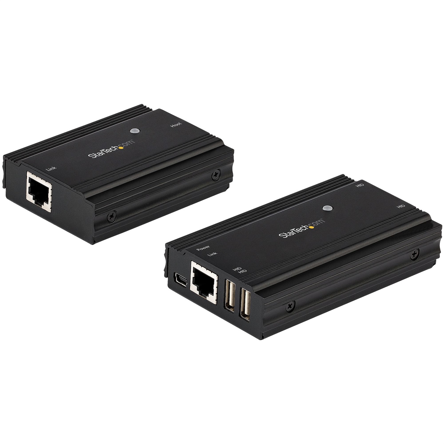 StarTech.com Extender USB 2.0 a 4 porte - Estensore Ethernet multiporta via CAT5/CAT6 fino a 100m - Hub USB Extender compatibile RJ45 - Kit Prolunga alimentato - 480 Mbps