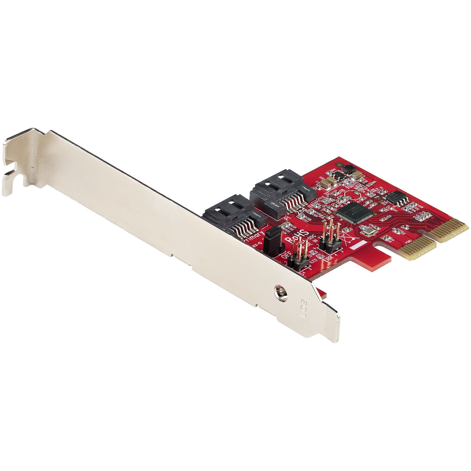StarTech.com Scheda di Espansione PCIe SATA 2 Porte 6Gbps - Profilo Alto/Basso - Controller RAID SATA ASM1062R - Adattatore PCI Express/SATA
