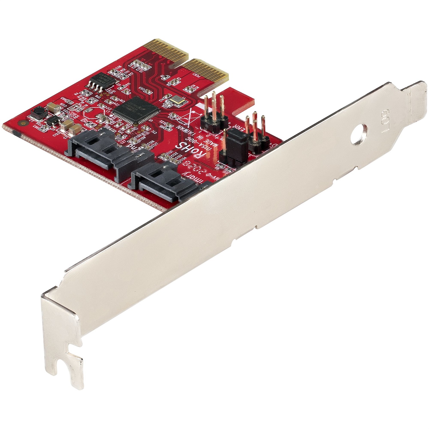 StarTech.com Scheda di Espansione PCIe SATA 2 Porte 6Gbps - Profilo Alto/Basso - Controller RAID SATA ASM1062R - Adattatore PCI Express/SATA