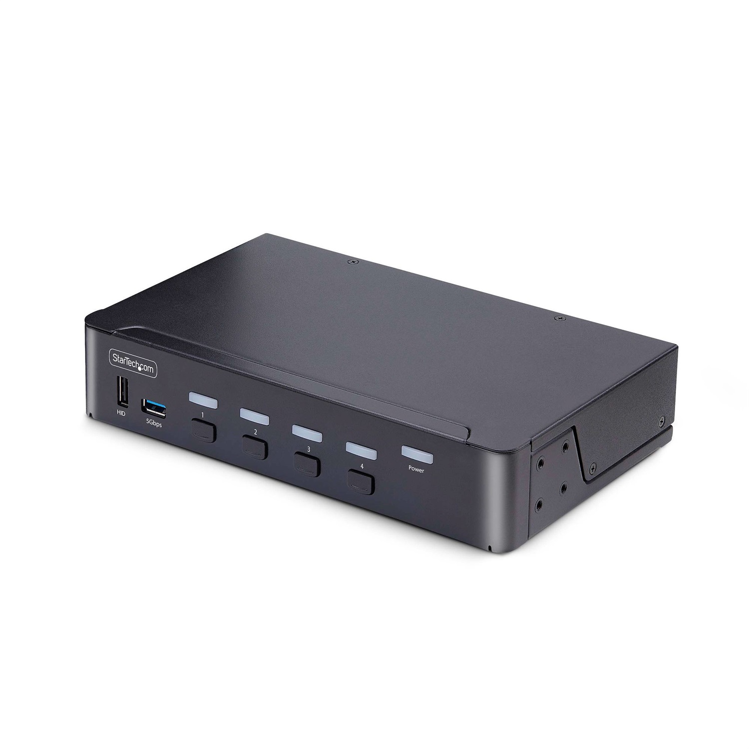 StarTech.com KVM Switch DisplayPort a 4 porte - 8K 60Hz / 4K 144Hz, Display singolo, DP 1.4, 2x USB 3.0, 4x USB 2.0 HID, Commutazione con pulsanti e tasti di scelta rapida, Conforme TAA