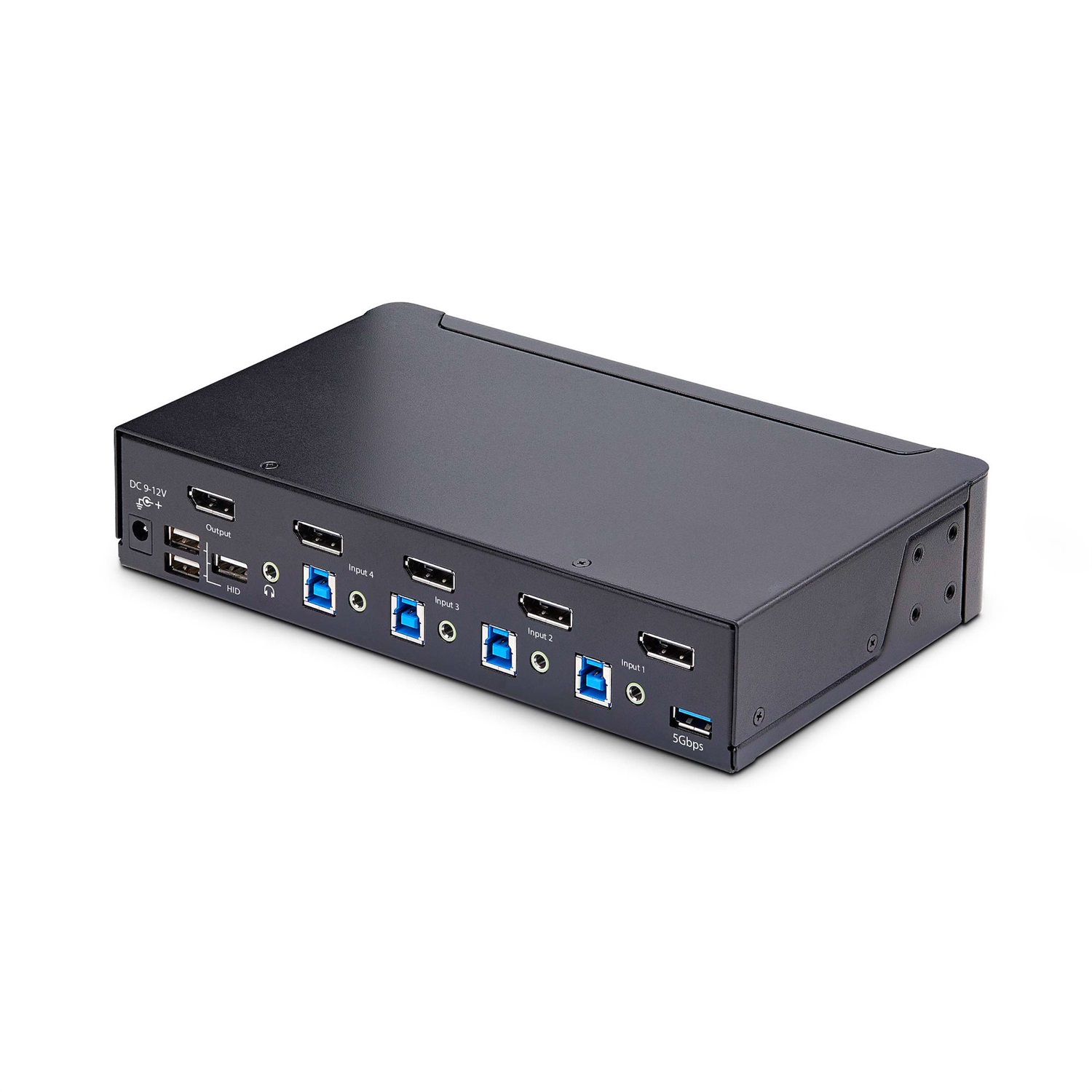 StarTech.com KVM Switch DisplayPort a 4 porte - 8K 60Hz / 4K 144Hz, Display singolo, DP 1.4, 2x USB 3.0, 4x USB 2.0 HID, Commutazione con pulsanti e tasti di scelta rapida, Conforme TAA