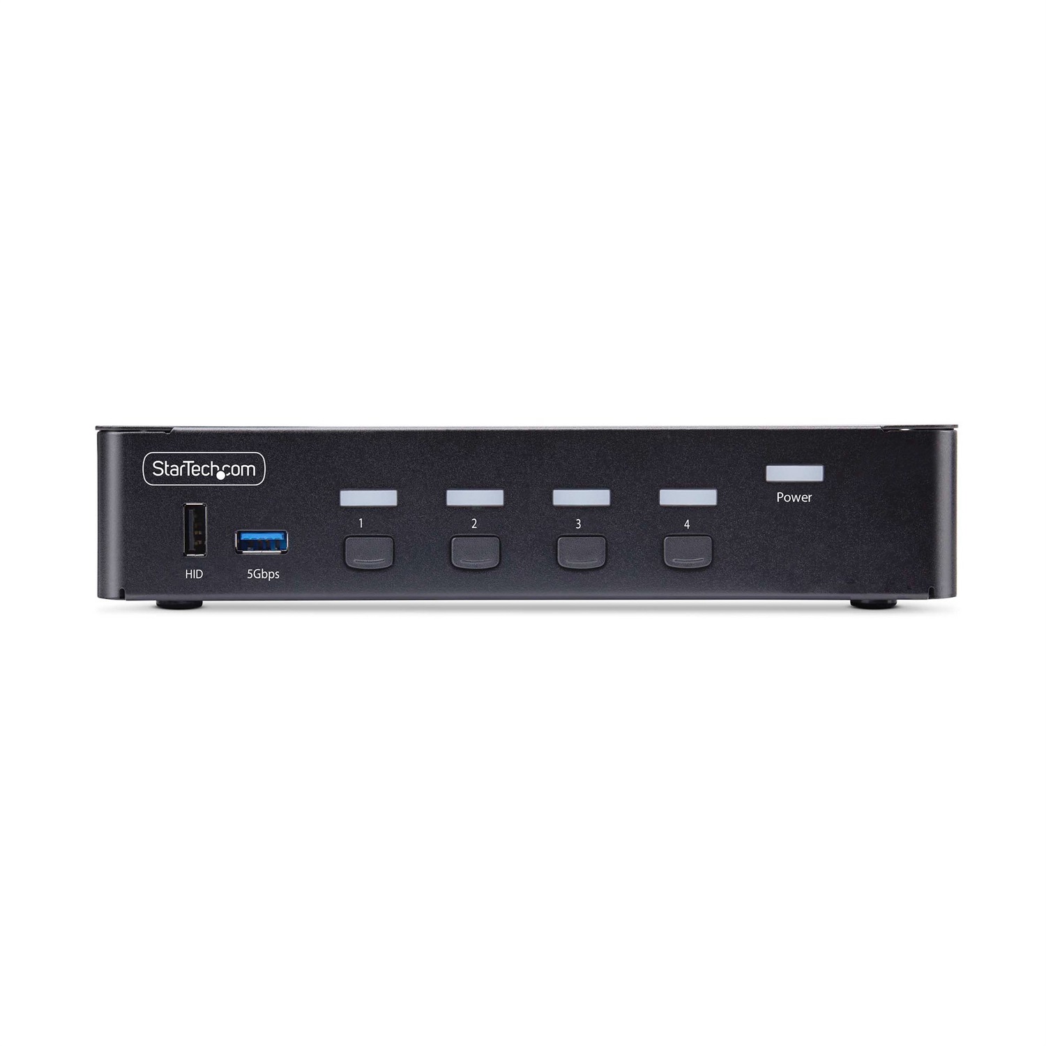 StarTech.com KVM Switch DisplayPort a 4 porte - 8K 60Hz / 4K 144Hz, Display singolo, DP 1.4, 2x USB 3.0, 4x USB 2.0 HID, Commutazione con pulsanti e tasti di scelta rapida, Conforme TAA