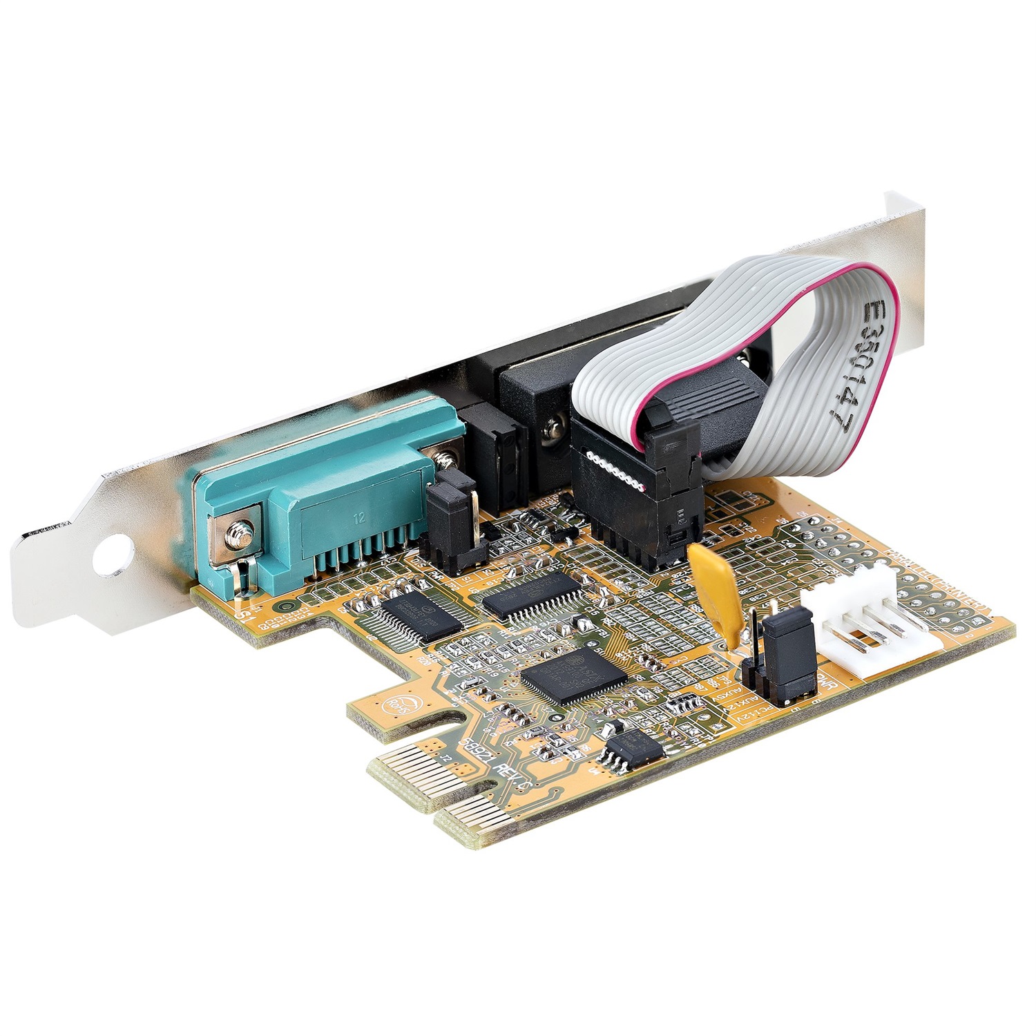 StarTech.com Scheda seriale PCI Express a 2 porte RS232 (DB9) con 16C1050 UART, staffe standard o a basso profilo, ritenzione COM, compatibile con Windows e Linux