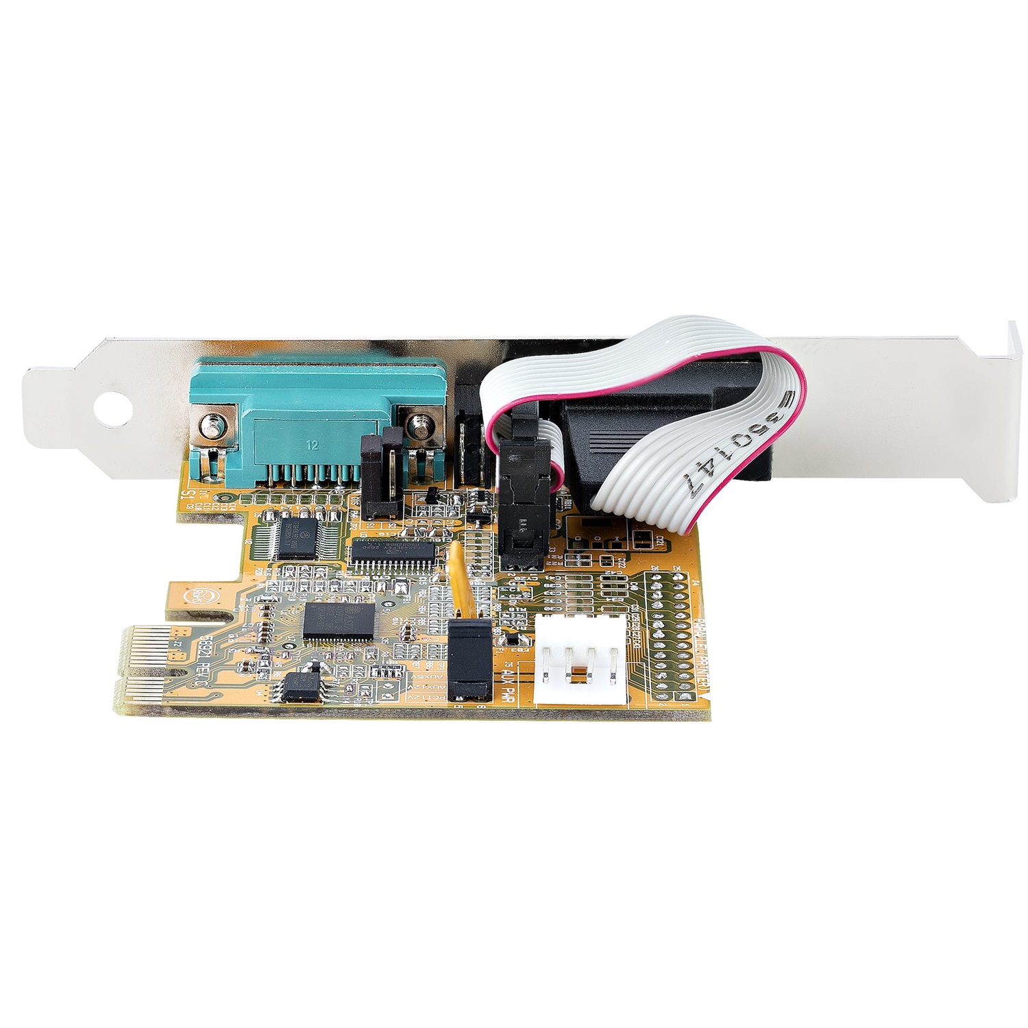 StarTech.com Scheda seriale PCI Express a 2 porte RS232 (DB9) con 16C1050 UART, staffe standard o a basso profilo, ritenzione COM, compatibile con Windows e Linux