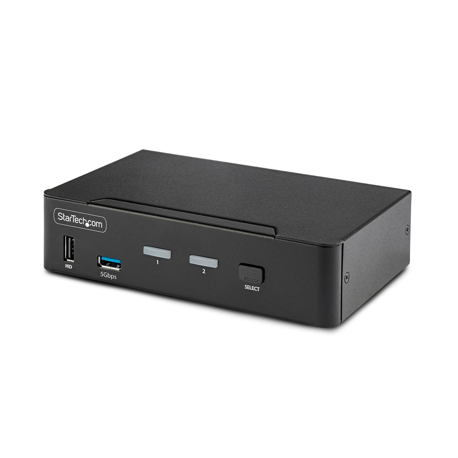 StarTech.com KVM Switch DisplayPort a 2 porte, Display singolo 8K 60Hz / 4K 144Hz, DP 1.4, 2 porte USB 3.0, 4 porte USB 2.0 HID, Commutazione con hot keys, Conforme TAA, Case in metallo