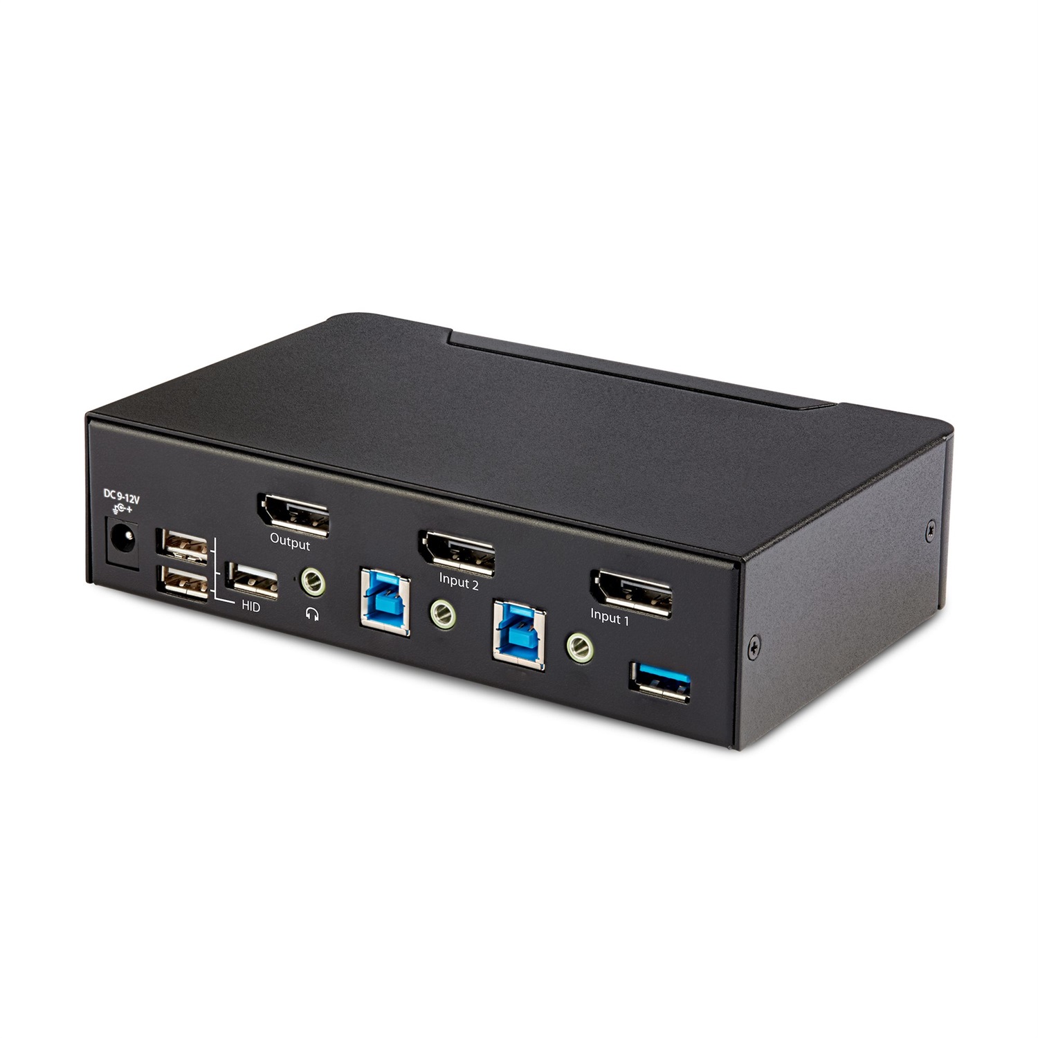 StarTech.com KVM Switch DisplayPort a 2 porte, Display singolo 8K 60Hz / 4K 144Hz, DP 1.4, 2 porte USB 3.0, 4 porte USB 2.0 HID, Commutazione con hot keys, Conforme TAA, Case in metallo