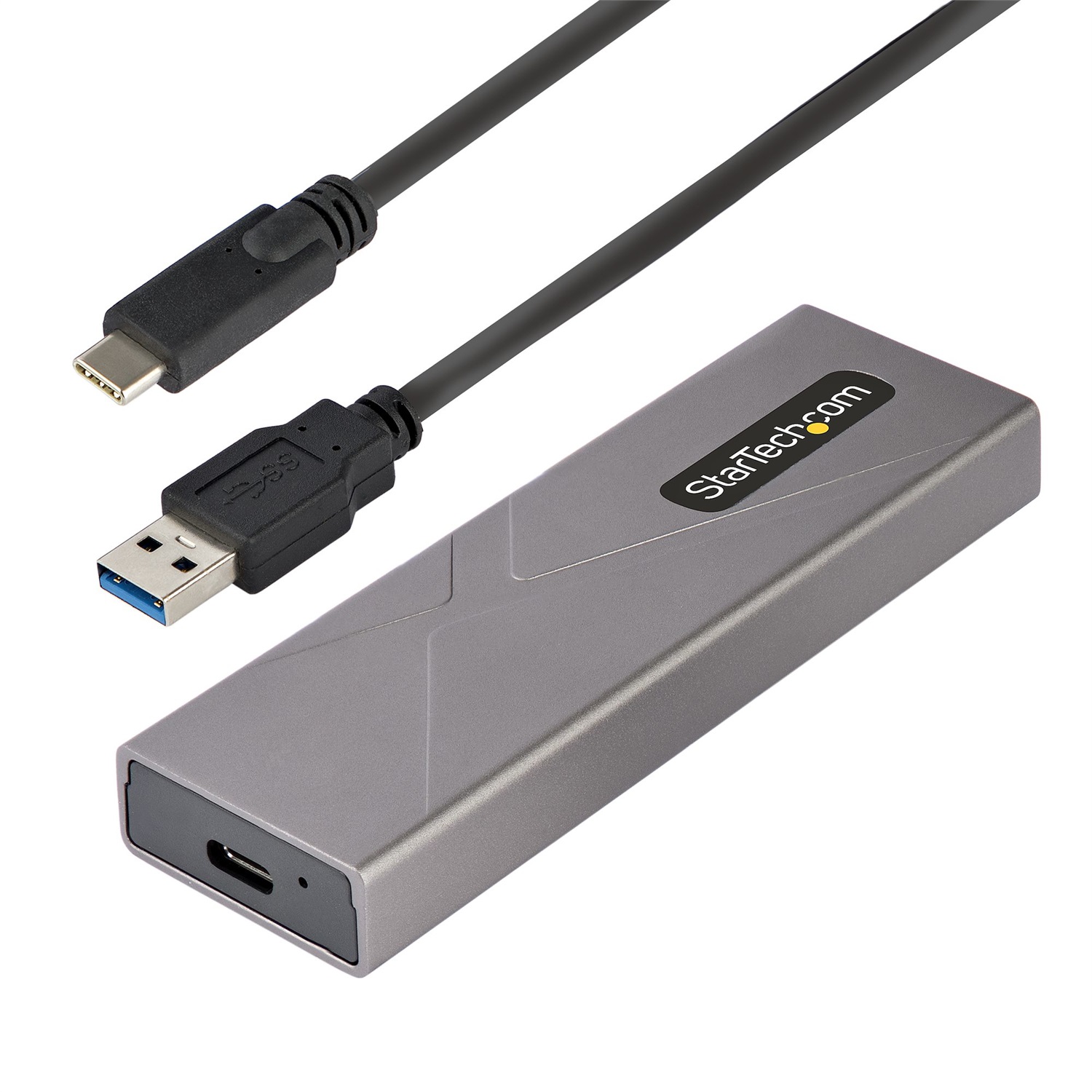 StarTech.com Box SSD M2 NVME - Adattatore USB-C 10Gbps a M.2 NVMe/SATA - Case Esterno in Alluminio per SSD M2 PCIe/SATA - Cavi USB-C/A Inclusi - Compatibile con 2230/2242/2260/2280 - Supporta Thunderbolt 3