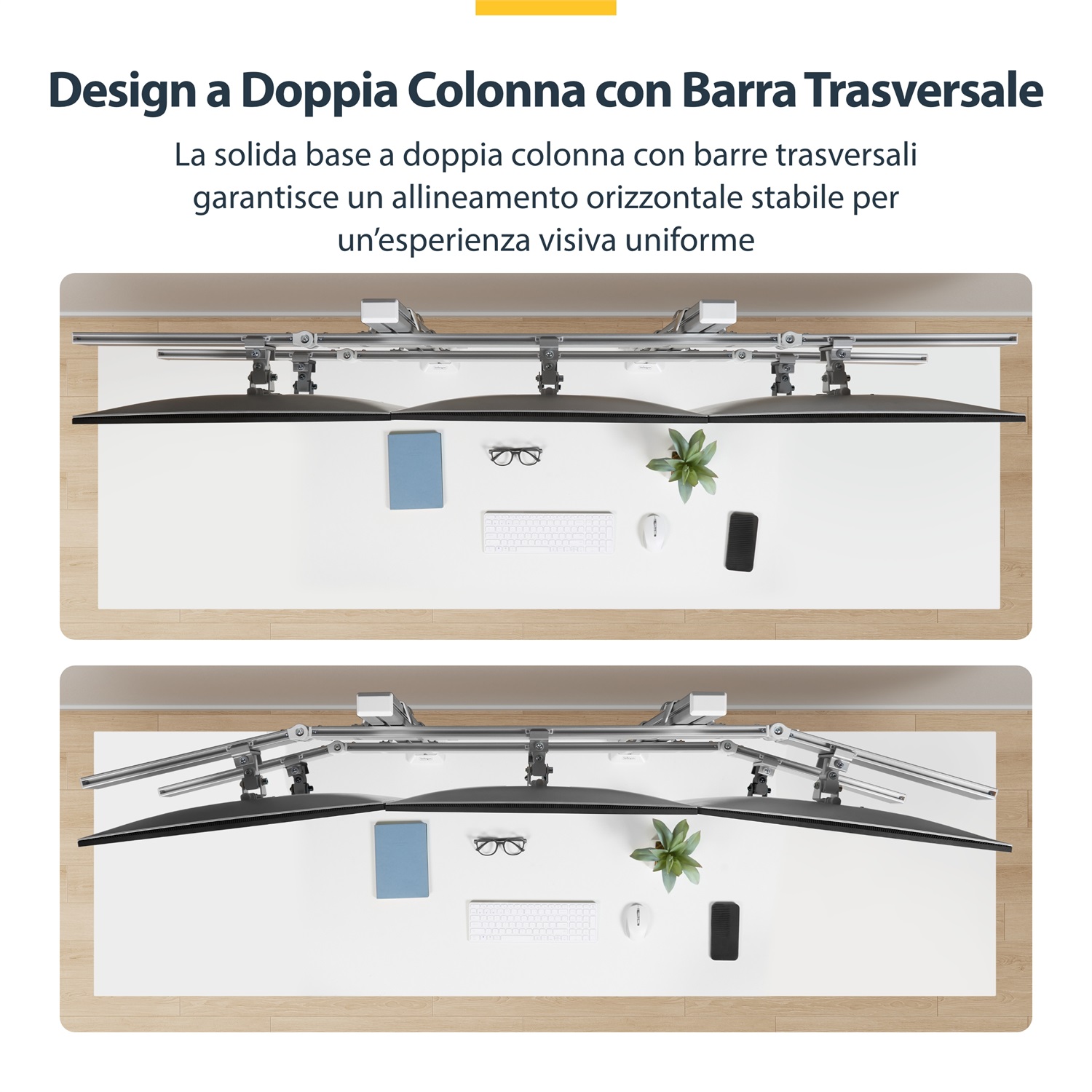 StarTech.com Supporto da scrivania per sei monitor fino a 32