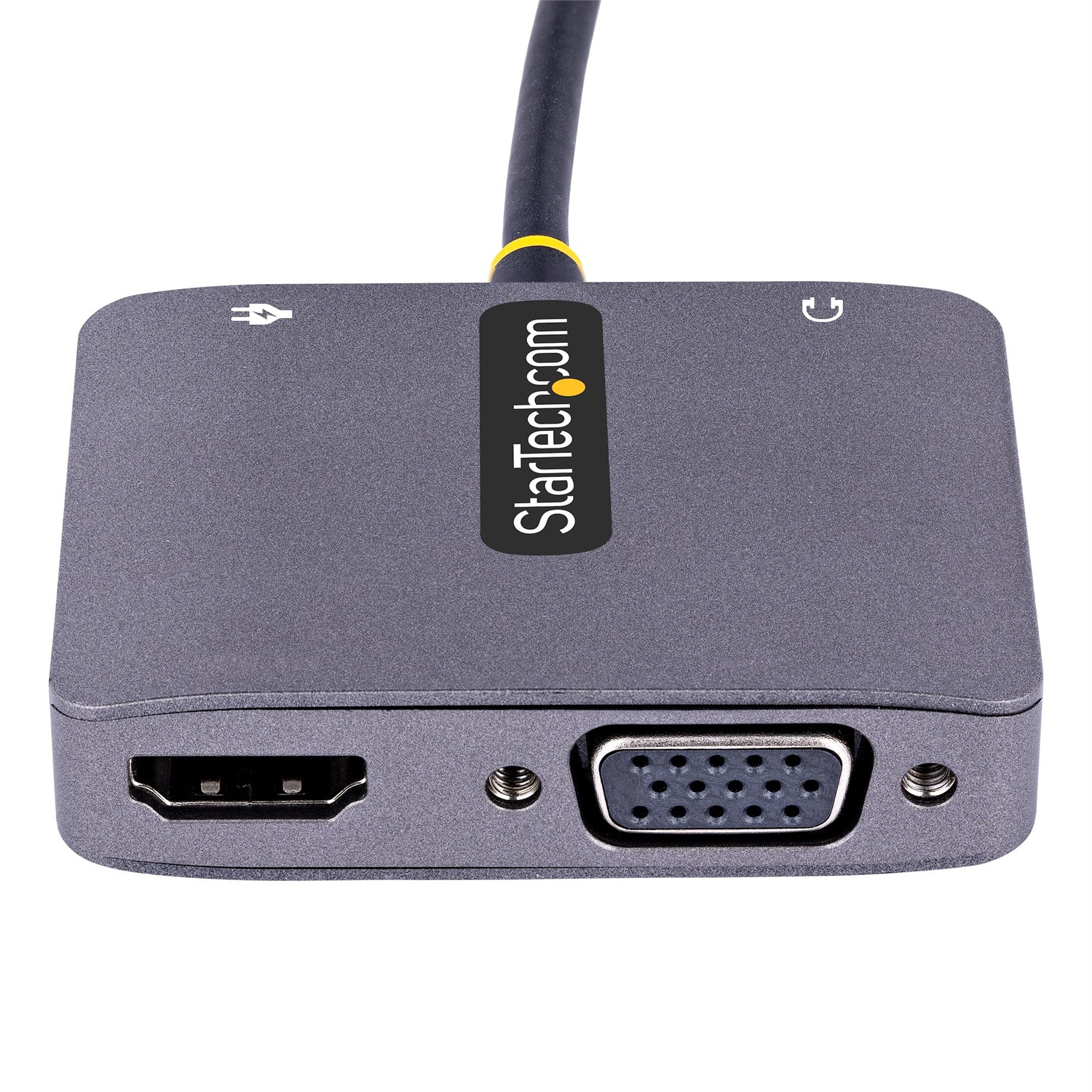 StarTech.com Adattatore USB-C a HDMI/VGA Multiporta 4K 60Hz HDR con Uscita Audio da 3,5 mm - Compatibile Thunderbolt 3 e 4
