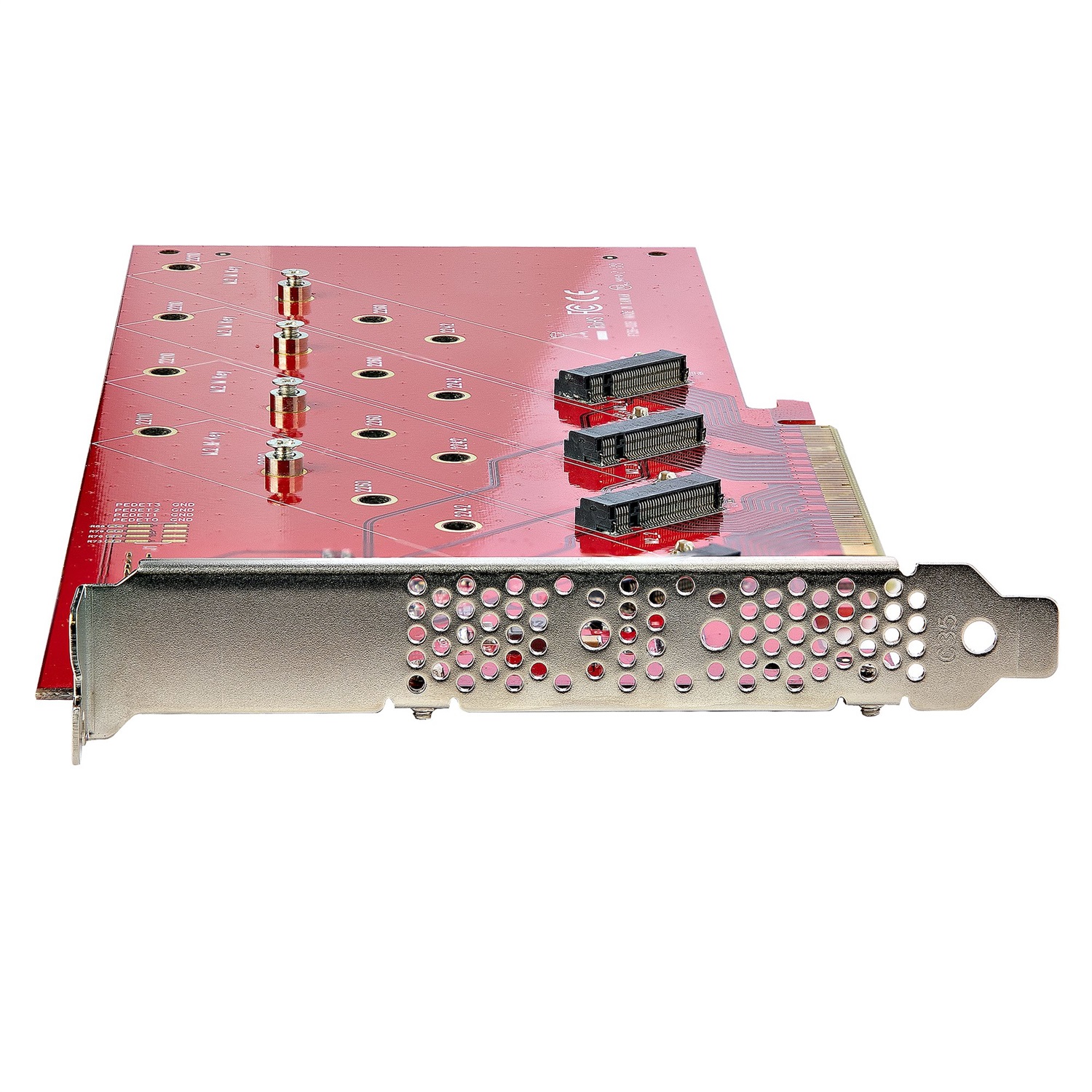 StarTech.com QUAD-M2-PCIE-CARD-B Scheda Adattatore PCIe x16 per 4x M.2 NVMe/AHCI SSD, PCIe 4.0, Fino a 7.8 Gbps, Compatibile Windows/Linux