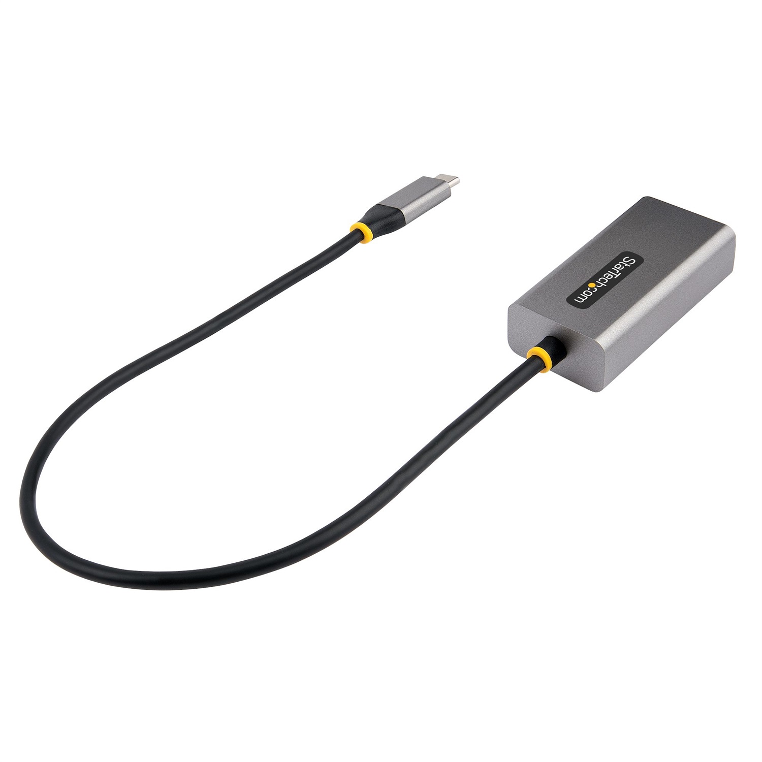 StarTech.com Adattatore Ethernet USB-C - Convertitore da USB-C a RJ45 Ethernet Gigabit, Cavo Integrato da 30 cm, 10/100/1000 Mbps, Installazione Senza Driver, Compatibile con Windows/macOS/Linux