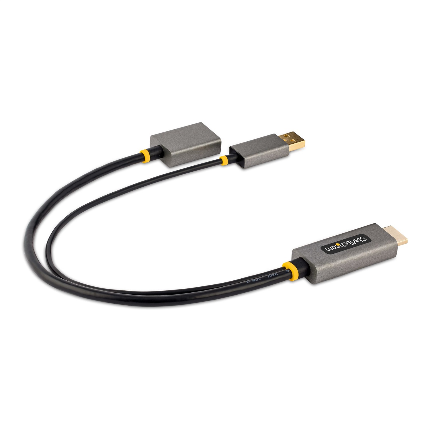 StarTech.com Cavo adattatore HDMI a DisplayPort da 30 cm - Convertitore attivo HDMI 2.0 a DP 1.2, 4K 60Hz, HDR, alimentato tramite USB - Compatibile con notebook/PC