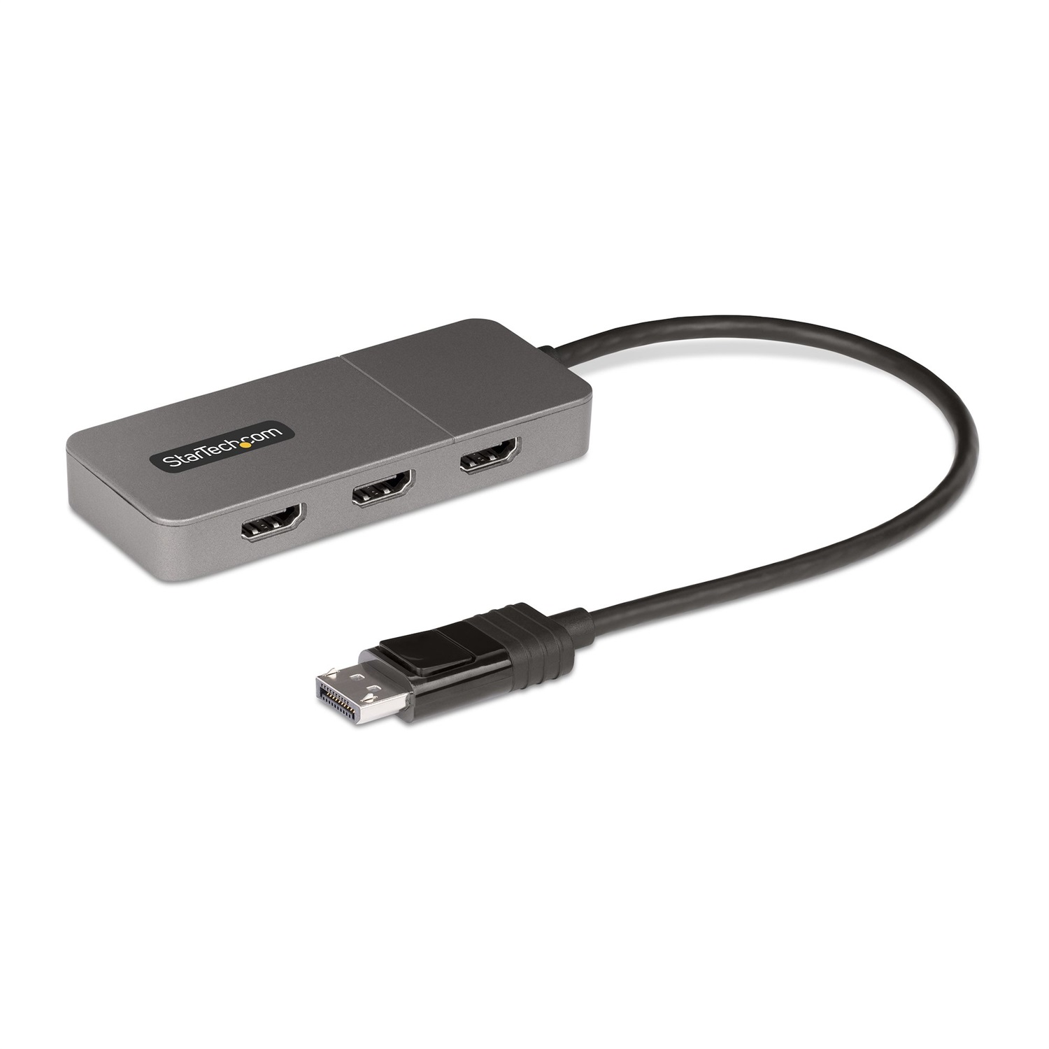 StarTech.com Adattatore DP HDMI a 3 Porte - Hub MST DisplayPort a HDMI 4K 60Hz - Convertitore DP 1.4 - Splitter HDMI con Cavo Integrato da 30cm - Alimentato da USB - Solo Windows